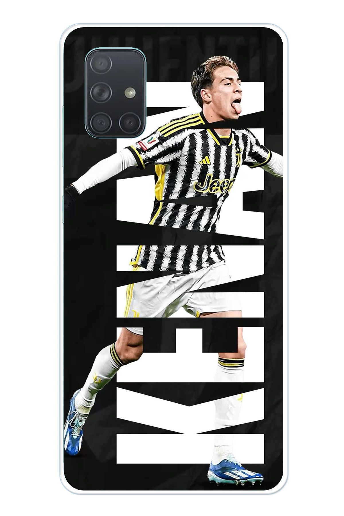TechTree Samsung Galaxy A71 Uyumlu Kenan Yıldız Sevinç Şeffaf Silikon Kılıf