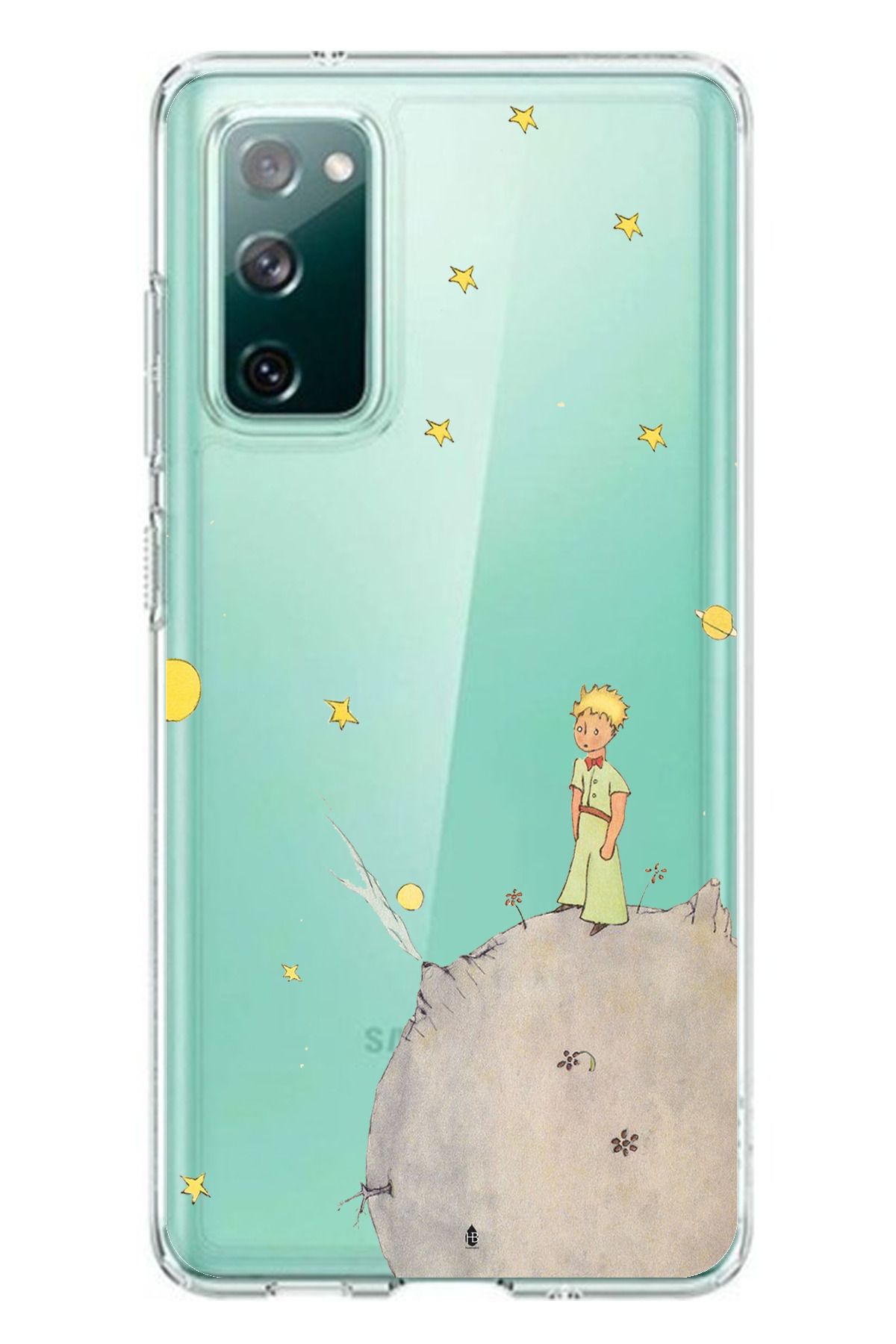 TechTree Samsung Galaxy S20 FE Uyumlu Küçük Prens Tasarımlı Şeffaf Silikon Kılıf