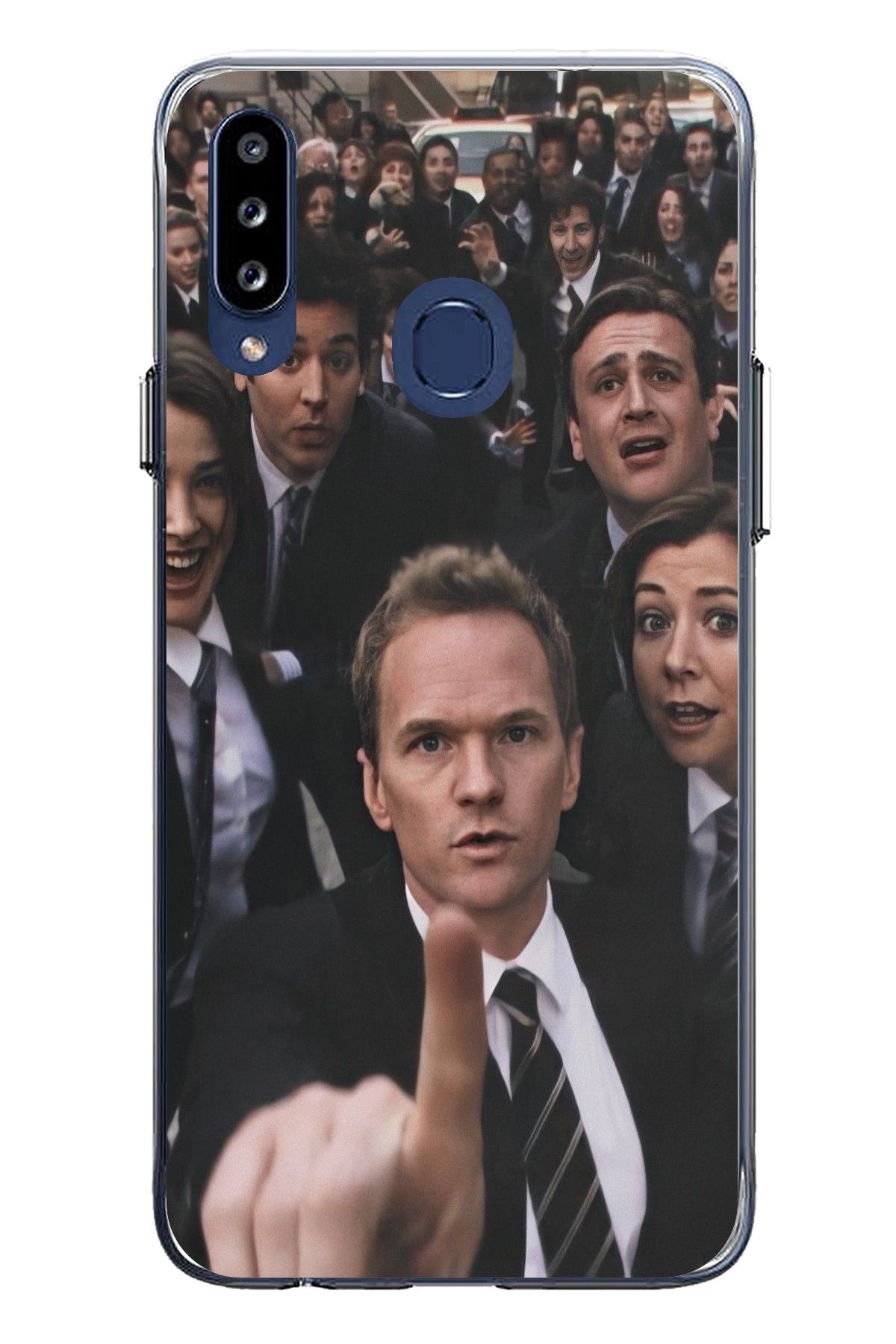 TechTree Samsung Galaxy A20S Uyumlu How i met your mother Selfie Tasarımlı Şeffaf Silikon Kılıf