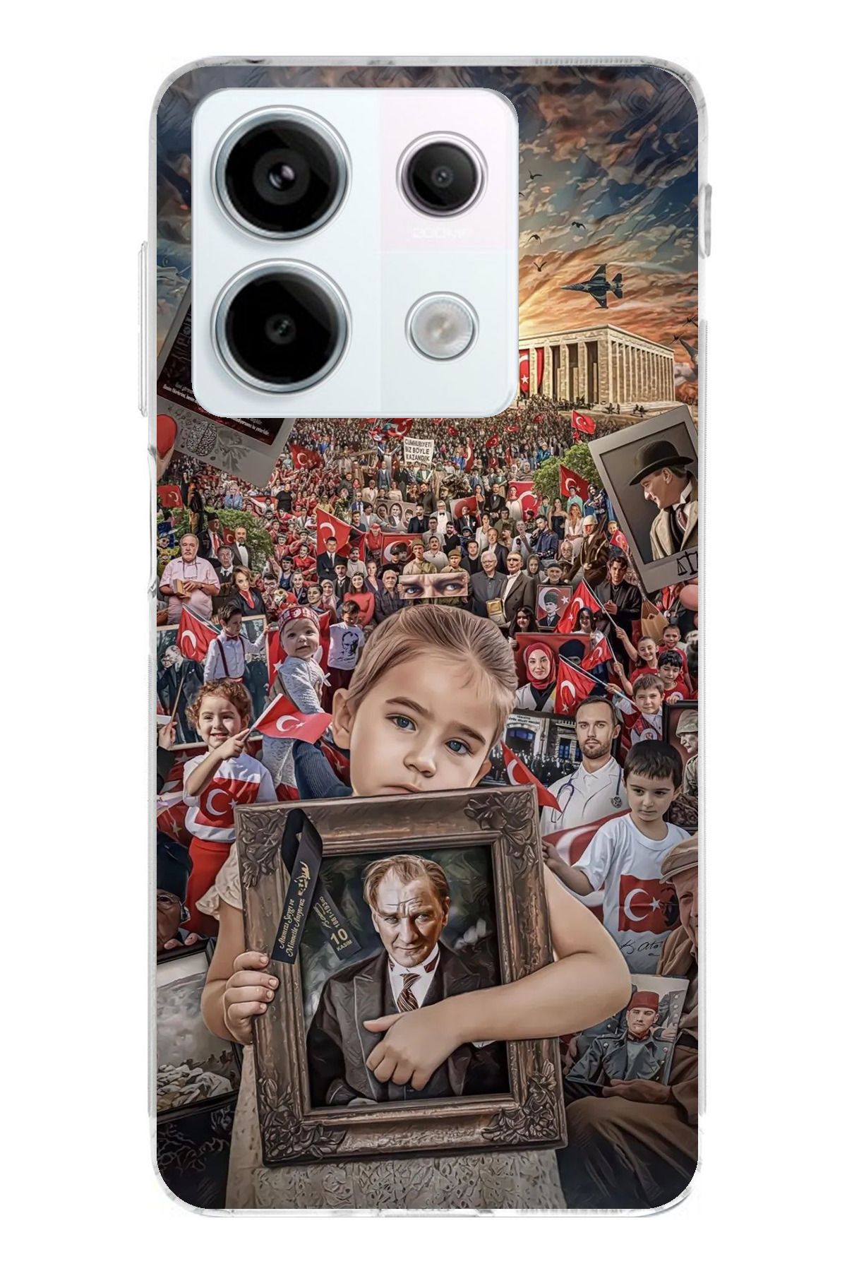 TechTree Redmi Note 13 PRO 5G Uyumlu Atatürk Anıtkabir Şeffaf Silikon Kılıf