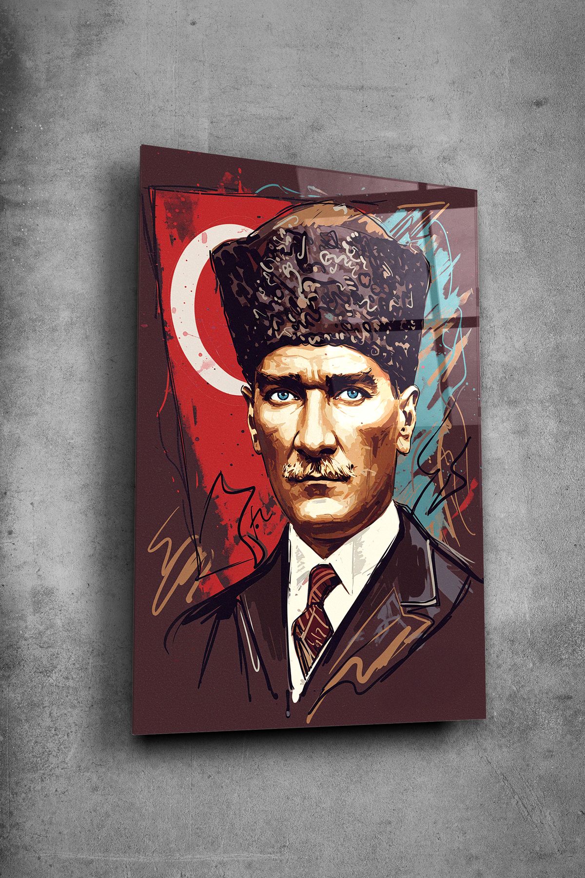 Alcor Atatürk Yapay Zeka Cam Tablo