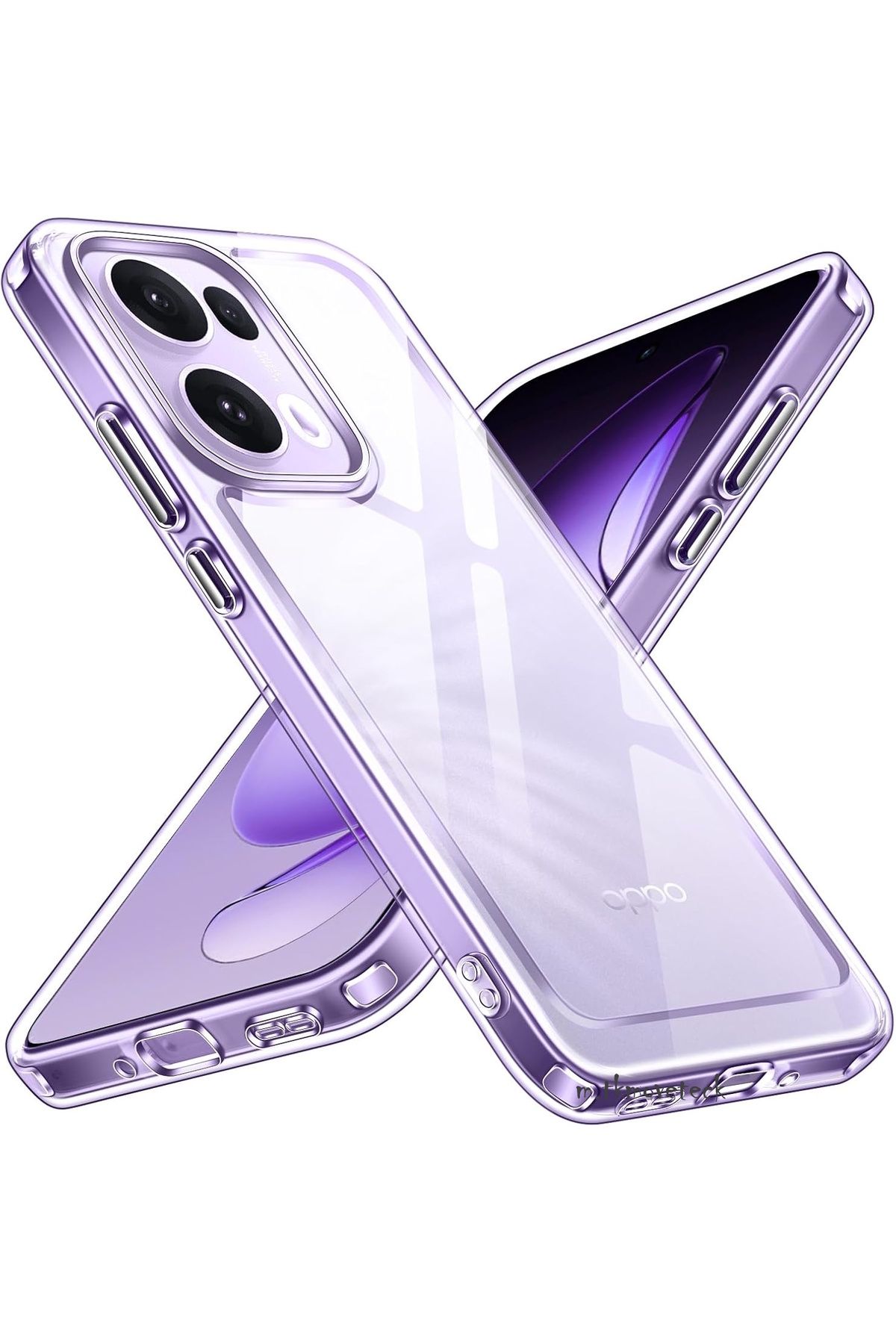 m.tk moveteck Oppo Reno 13 Pro Kılıf Kamera Çıkıntılı Korumalı Renksiz Yumuşak Şeffaf Silikon Kapak