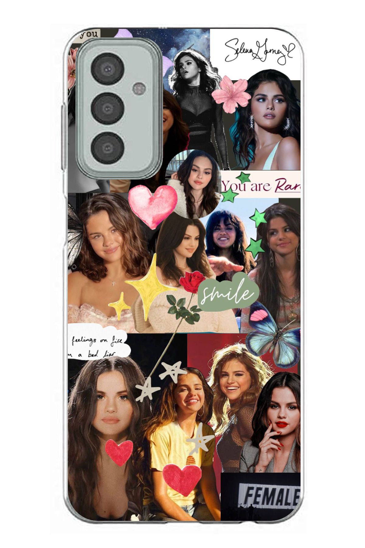 TechTree Samsung Galaxy M13 - M23 Uyumlu Selena Gomez Şeffaf Silikon Kılıf