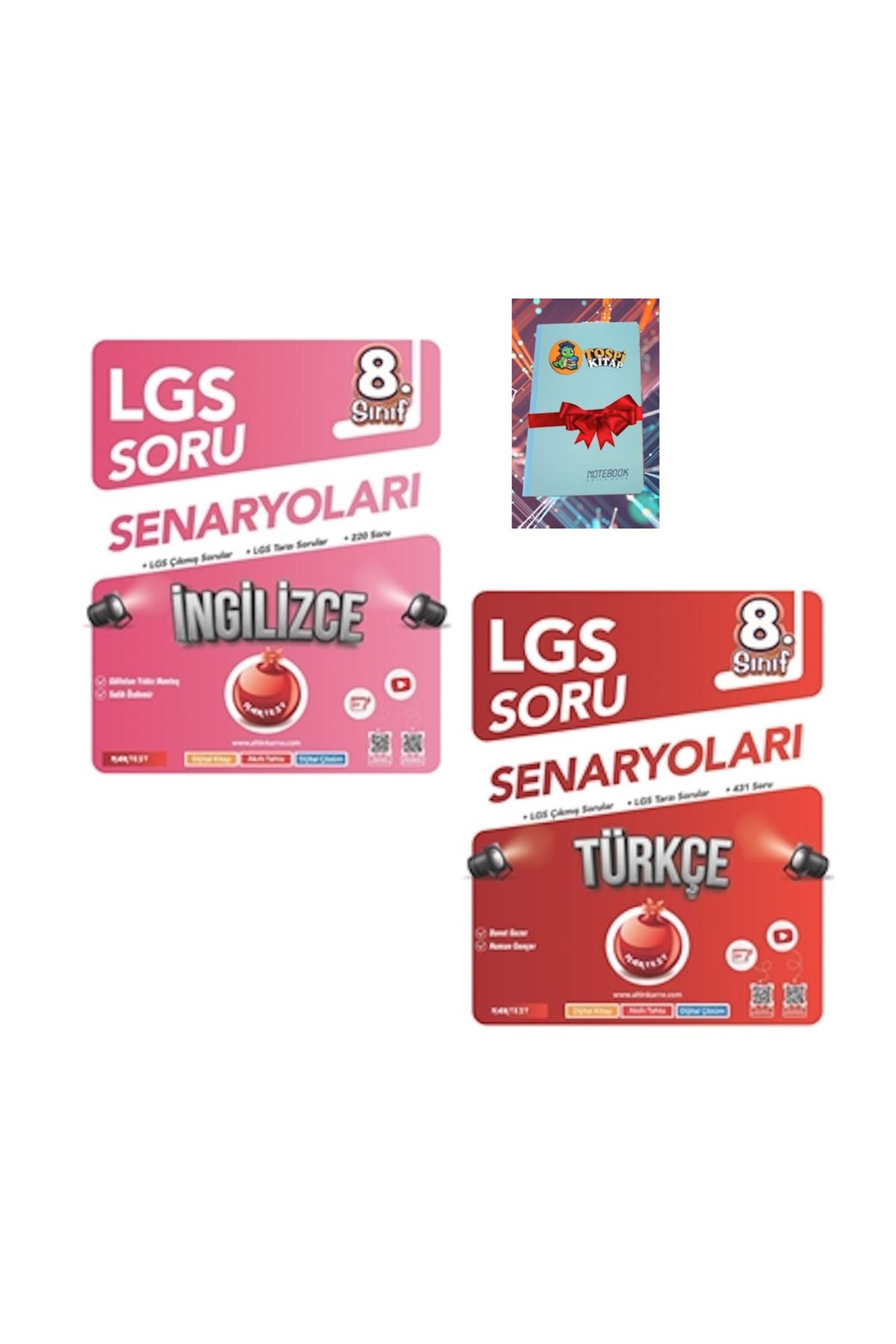 Nartest Yayınları 8. Sınıf Lgs Soru Senaryoları İNGİLİZCE + TÜRKÇE ( NOT DEFTERİ HEDİYE)