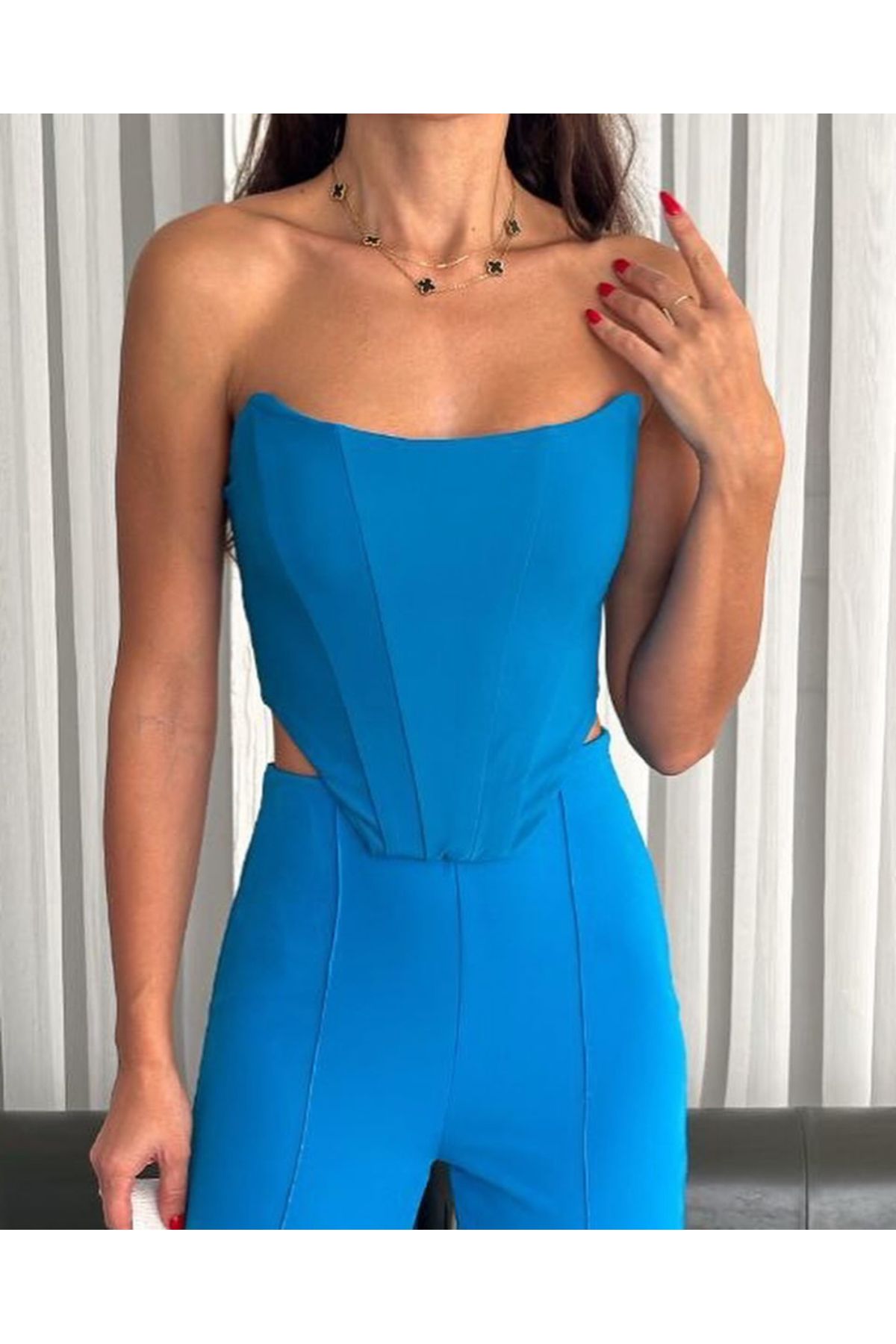 Tantana ARKASI FERMUARLI STRAPLEZ CROP