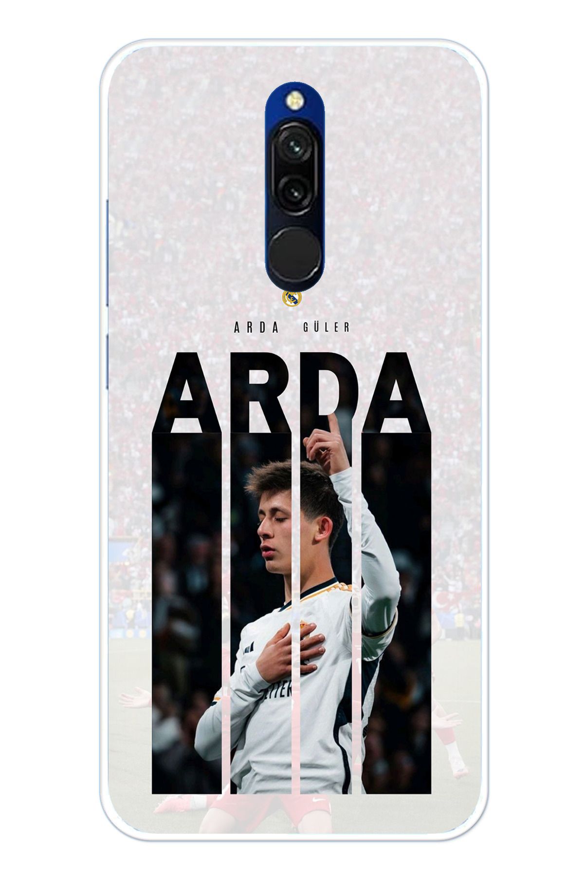 TechTree Redmi 8 Uyumlu Arda Güler Sevinç Şeffaf Silikon Kılıf