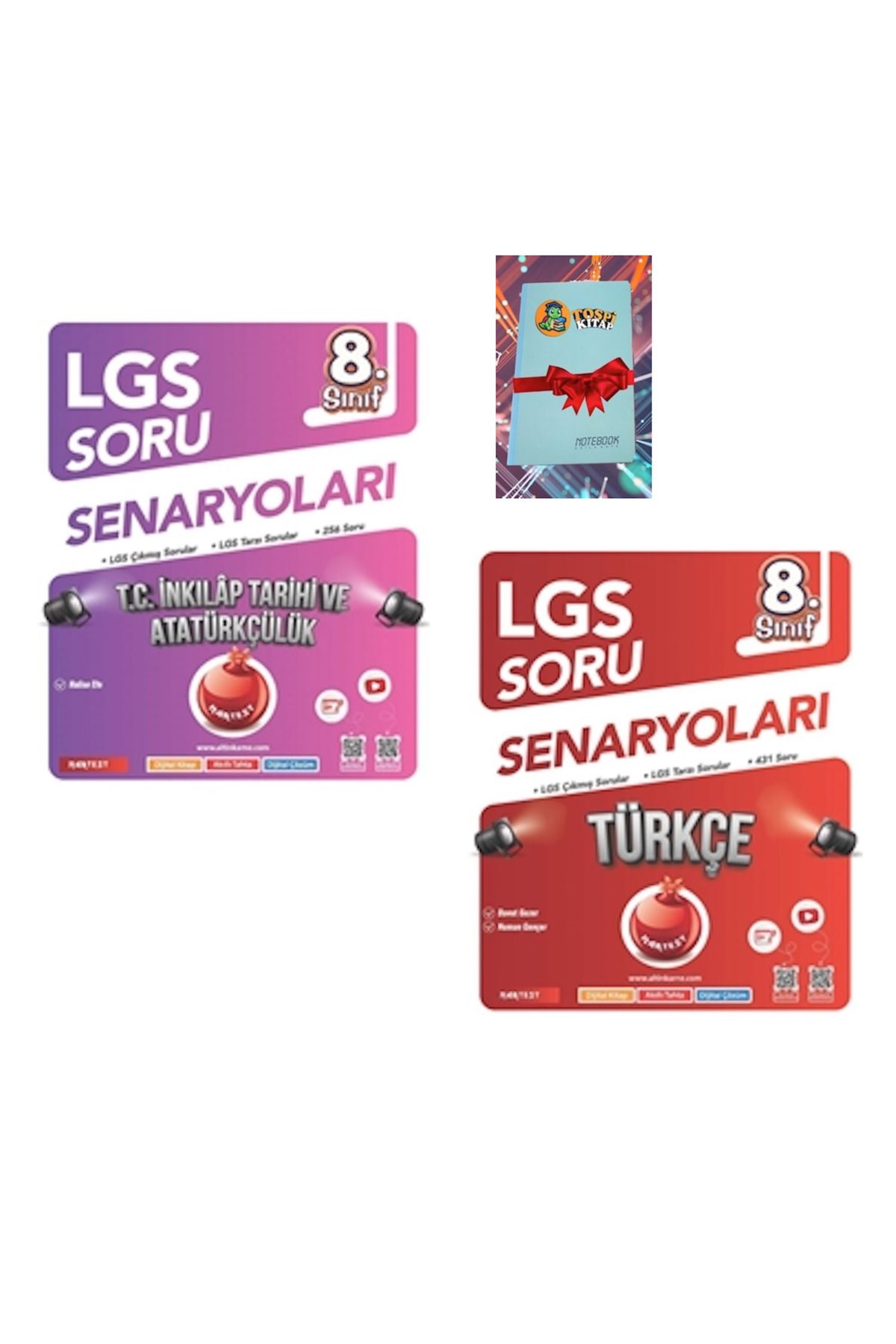 Nartest Yayınları 8. Sınıf Lgs Soru Senaryoları İNKILAP TARİHİ + TÜRKÇE ( NOT DEFTERİ HEDİYE)