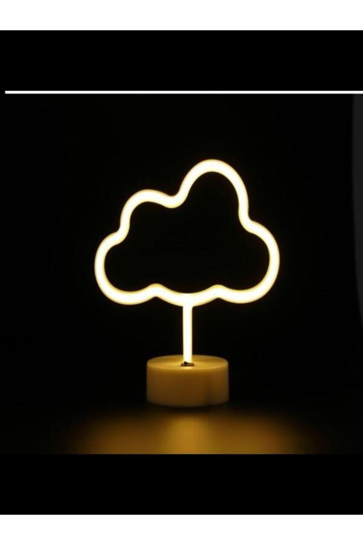Home DEKORATİF BULUT NEON LAMBA LED IŞIKLI USB'Lİ PİLLİ DEKORATİF GECE LAMBASI