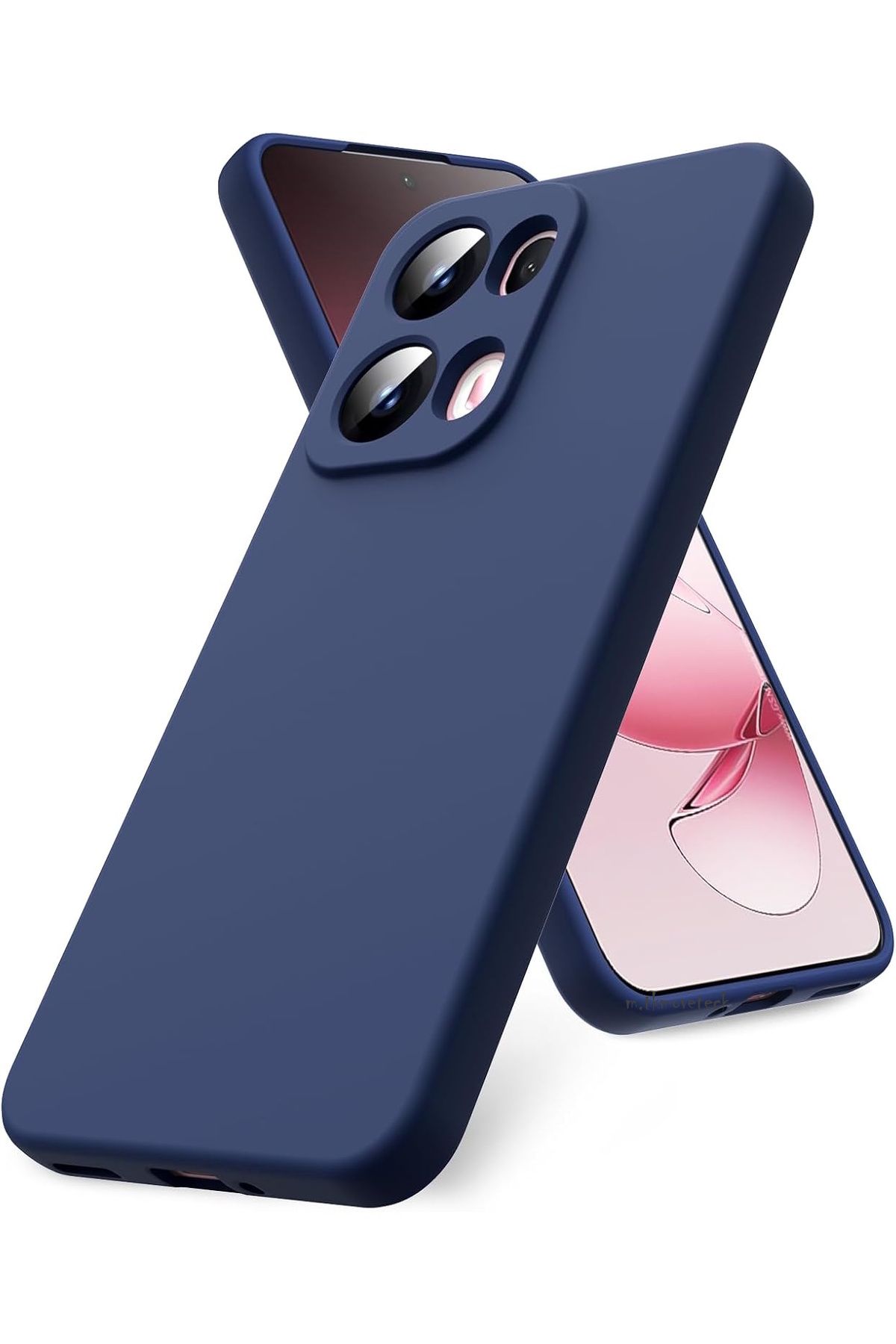m.tk moveteck Oppo Reno 13 Pro Kılıf Lansman Kamera Korumalı içi Kadife Yumuşak Renkli Silikon Mat Hisli Kapak