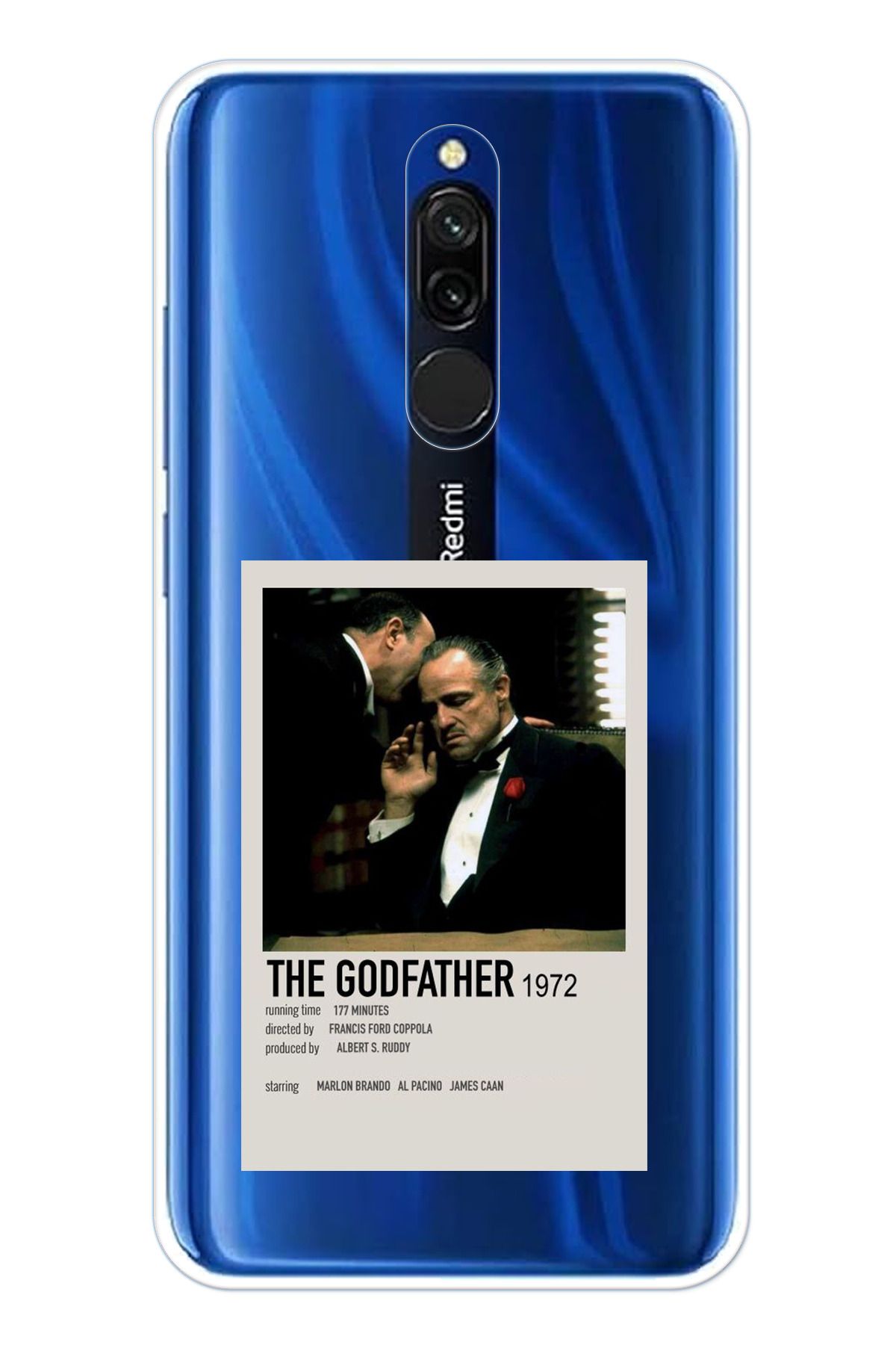 TechTree Redmi 8 Uyumlu The GodFather Baba Poster Tasarımlı Şeffaf Silikon Kılıf