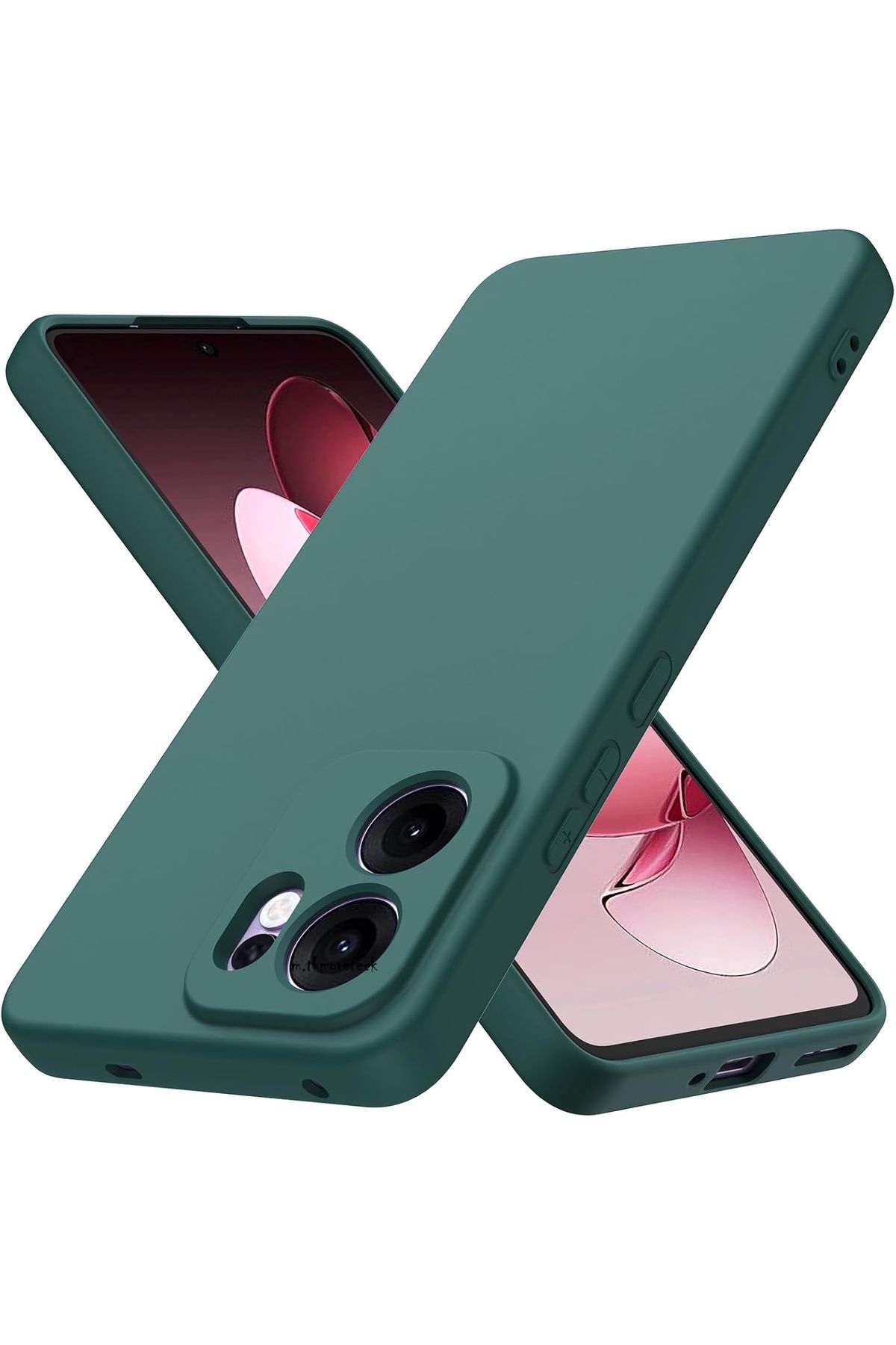 m.tk moveteck Oppo Reno 13F Kılıf Lansman Kamera Korumalı içi Kadife Yumuşak Renkli Silikon Mat Hisli Kapak / 13FS