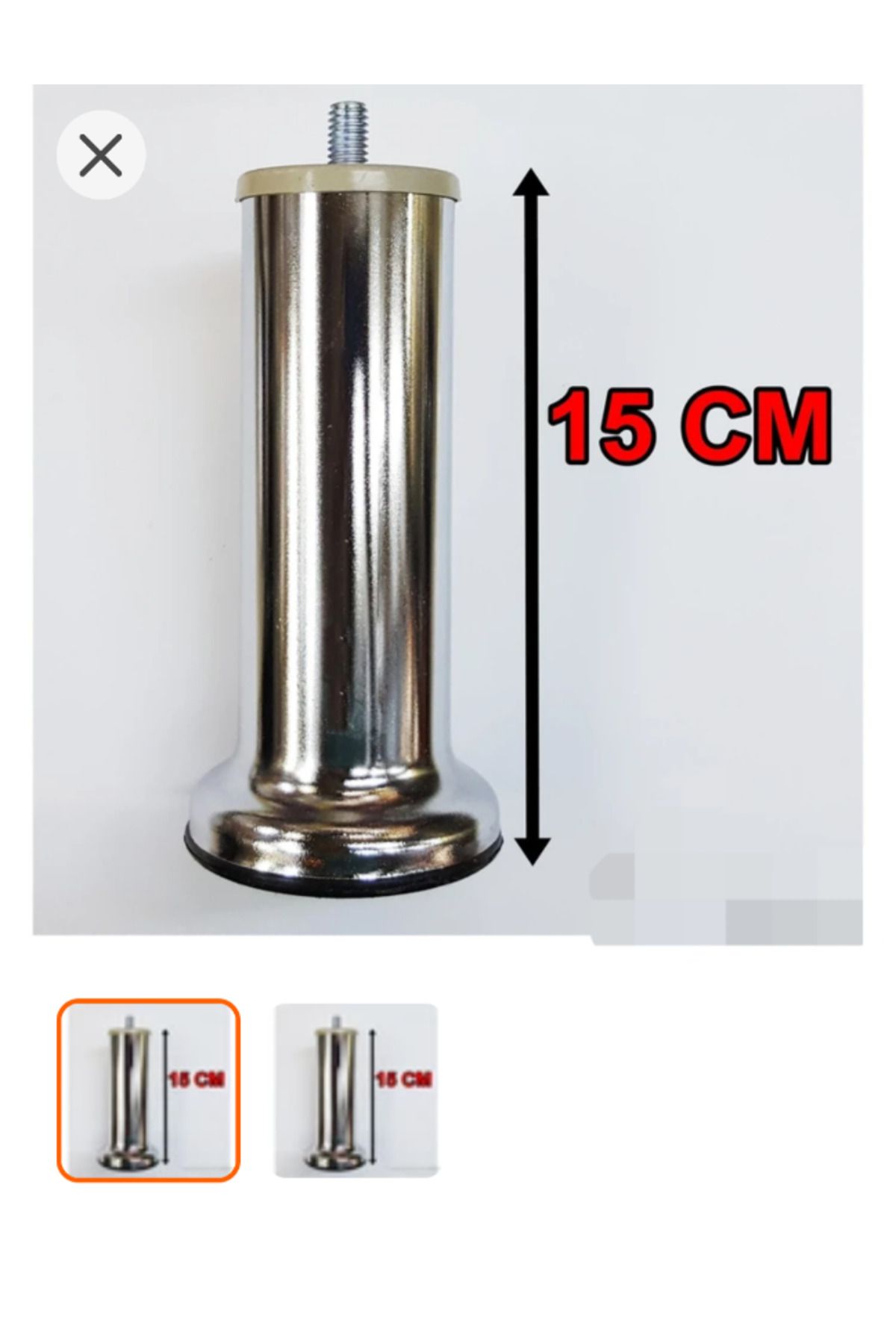 Butik 15cm Baza Ayağı Krom kaplama