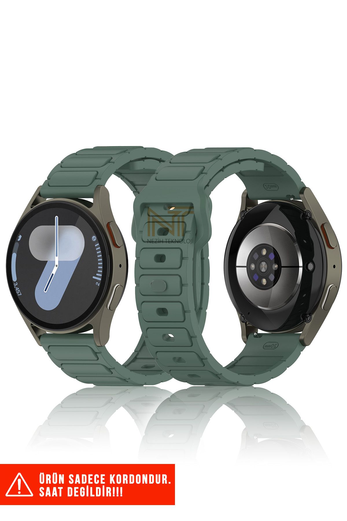 Nezih Case Huawei Watch Gt2 / Gt2 Pro / Gt3 / Gt4 / Gt5 / Gt5 Pro 46mm Uyumlu A+ Kalite Silikon Kordon 22mm
