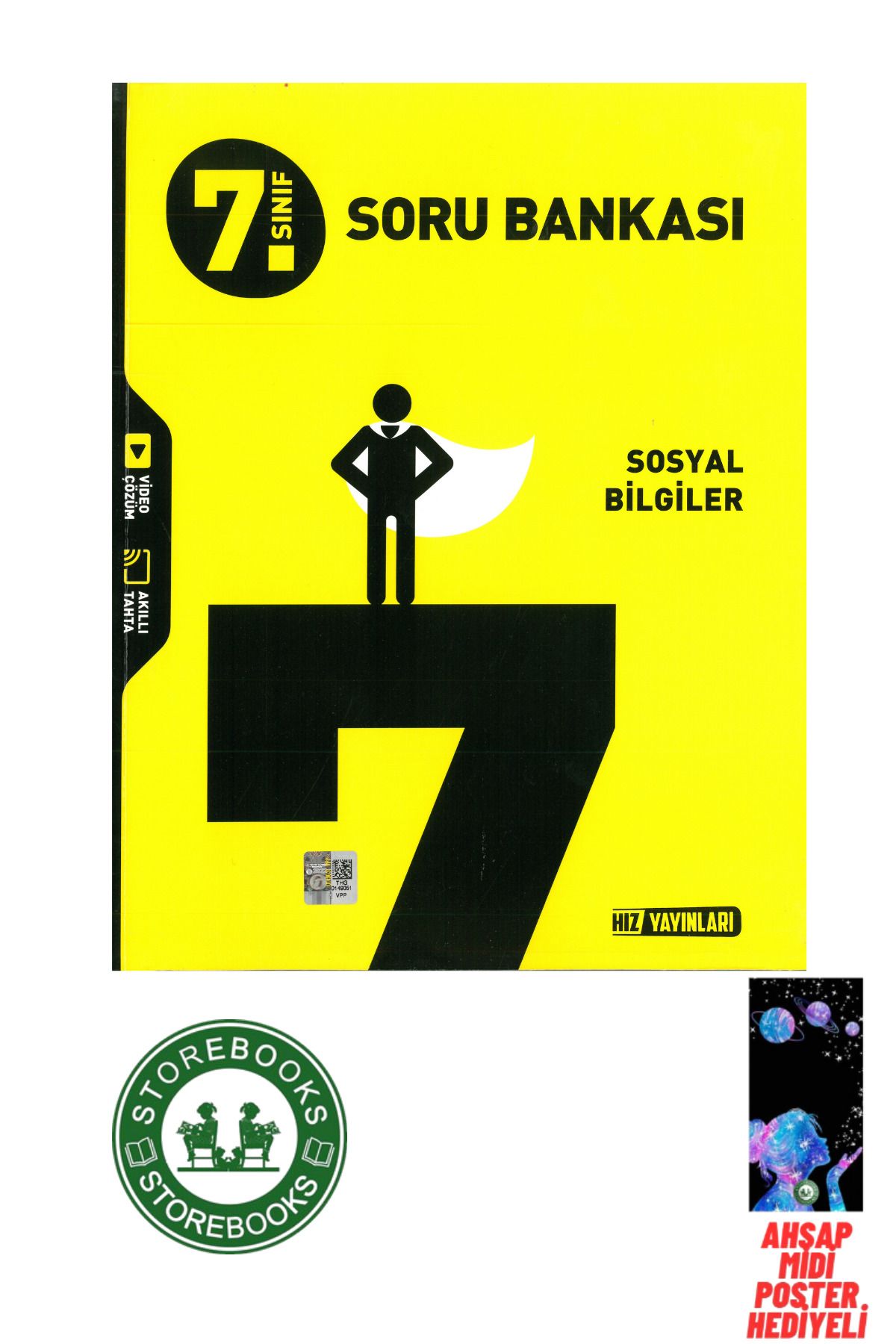 Hız Yayınları 7.Sınıf Hız Yayınları Sosyal Bilgiler Soru Bankası Poster Hediyeli