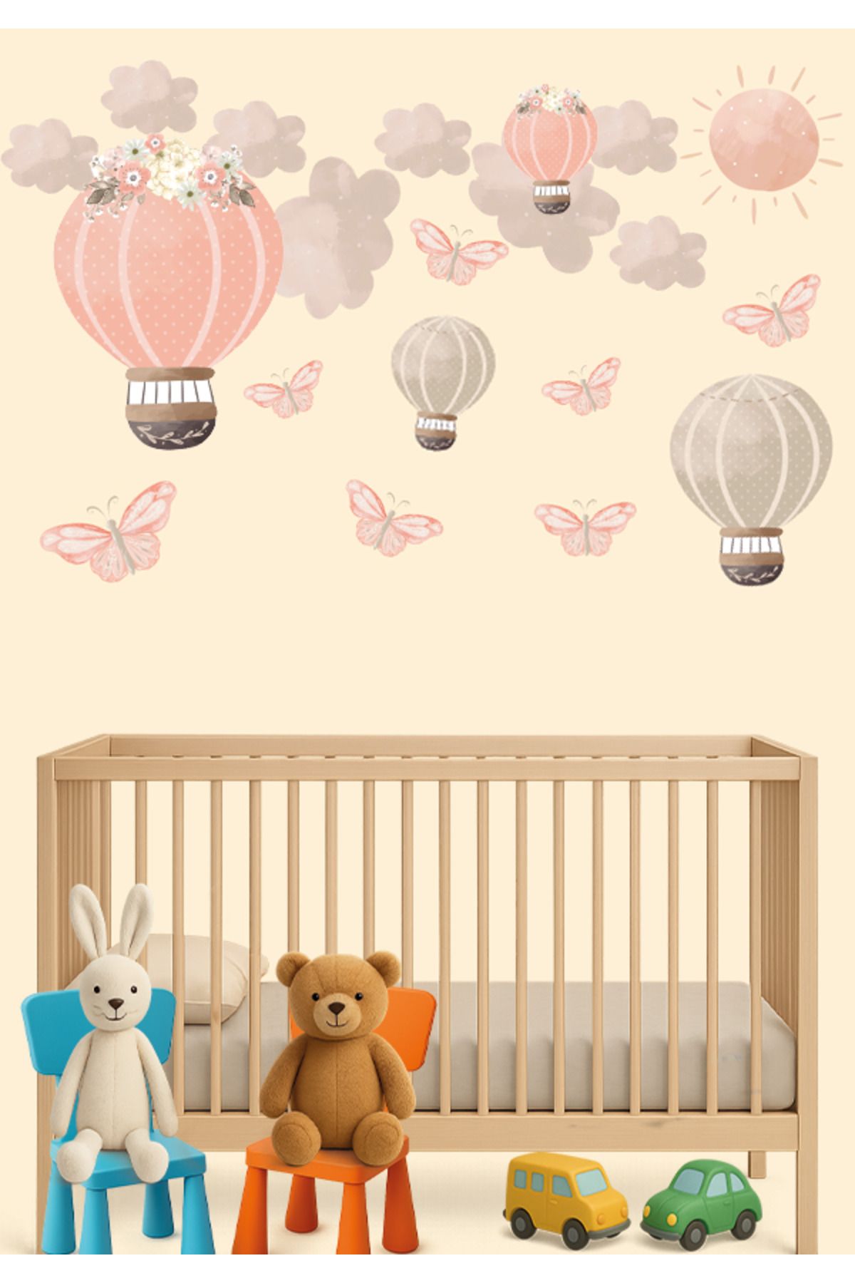 Natureplaydesign Çocuk ve Bebek Odası Duvar Sticker Yapışkanlı Dekoratif Sticker Duvar Kağıdı