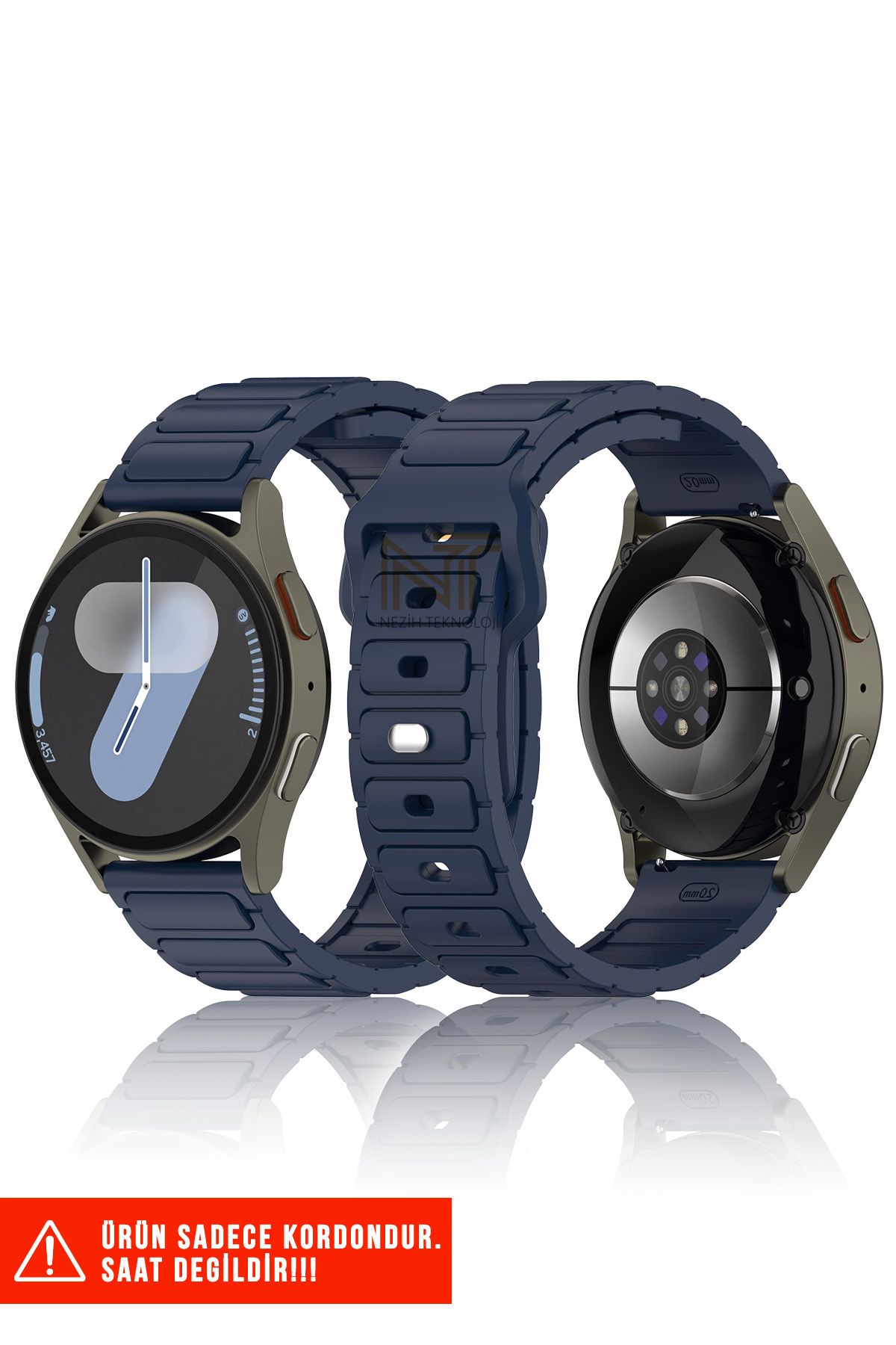 Nezih Case Amazfit Pace / Gtr 2 / Gtr 2e / Gtr 3 / Gtr 3 Pro / Gtr 47mm Uyumlu A+ Kalite Silikon Kordon 22mm