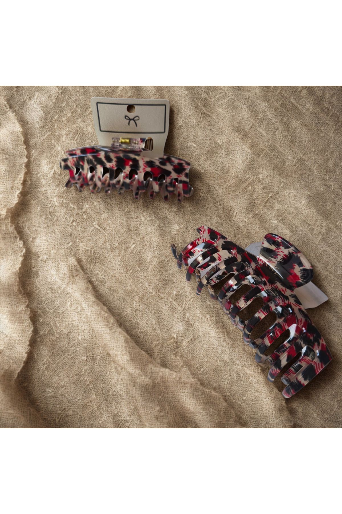 DerinSteelStyle Karışık Renkli Leopar Desenli Toka (Farklı Renk Seçenekleriyle)