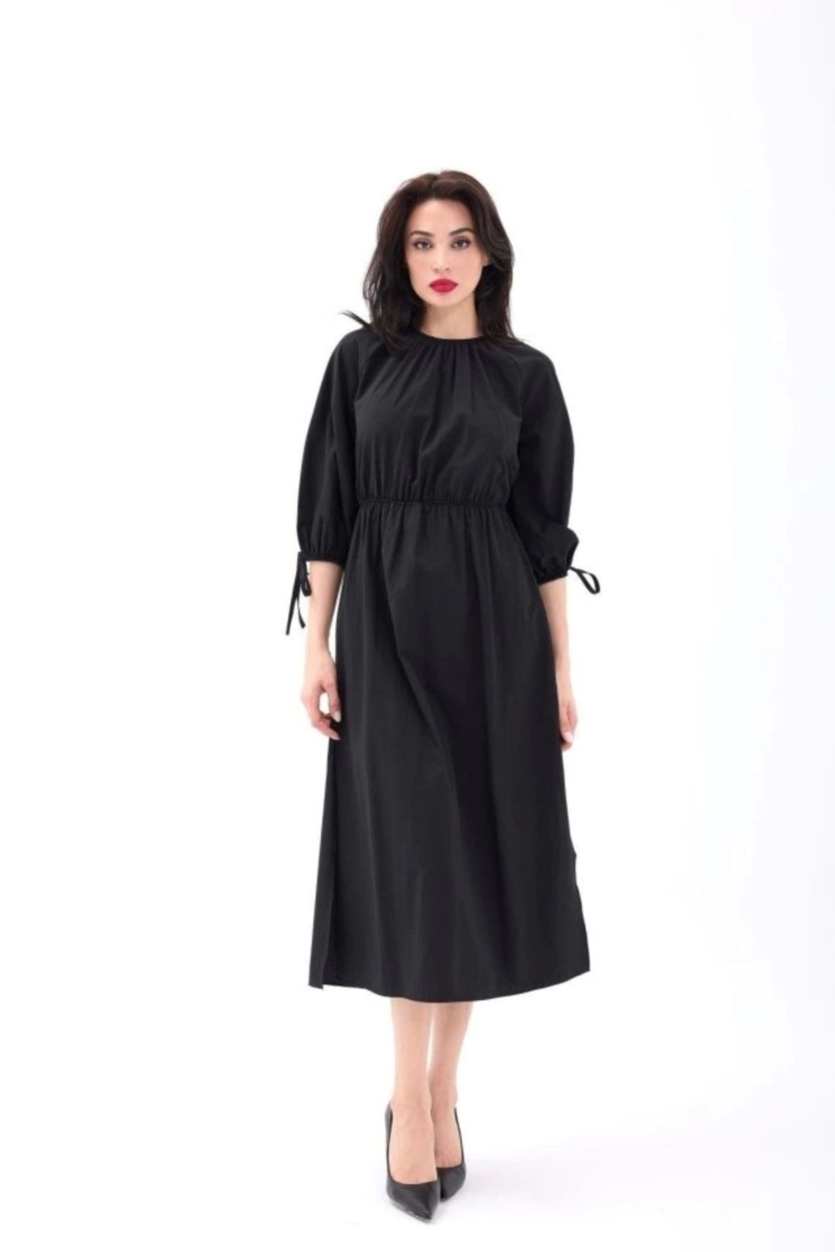 Butik 6774 ELBİSE-SİYAH