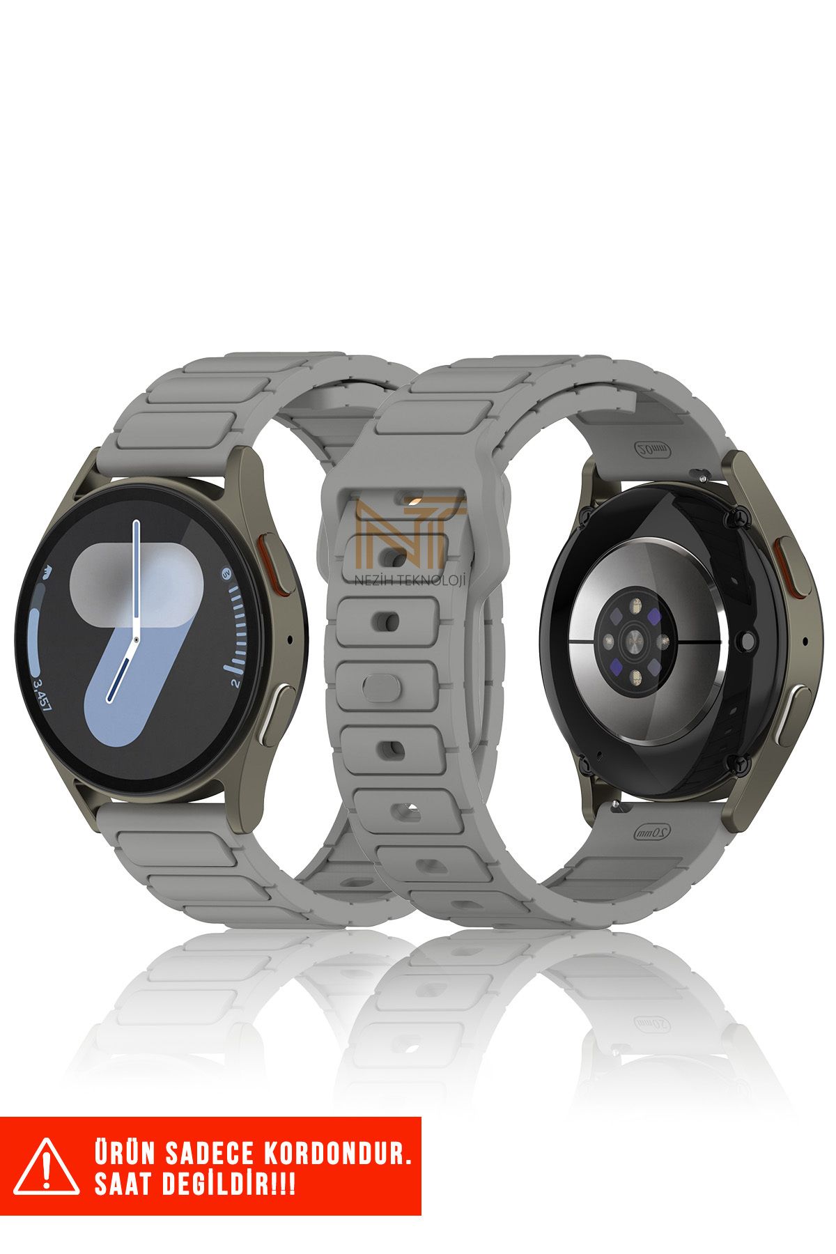 Nezih Case Huawei Watch Gt2 / Gt2 Pro / Gt3 / Gt4 / Gt5 / Gt5 Pro 46mm Uyumlu A+ Kalite Silikon Kordon 22mm