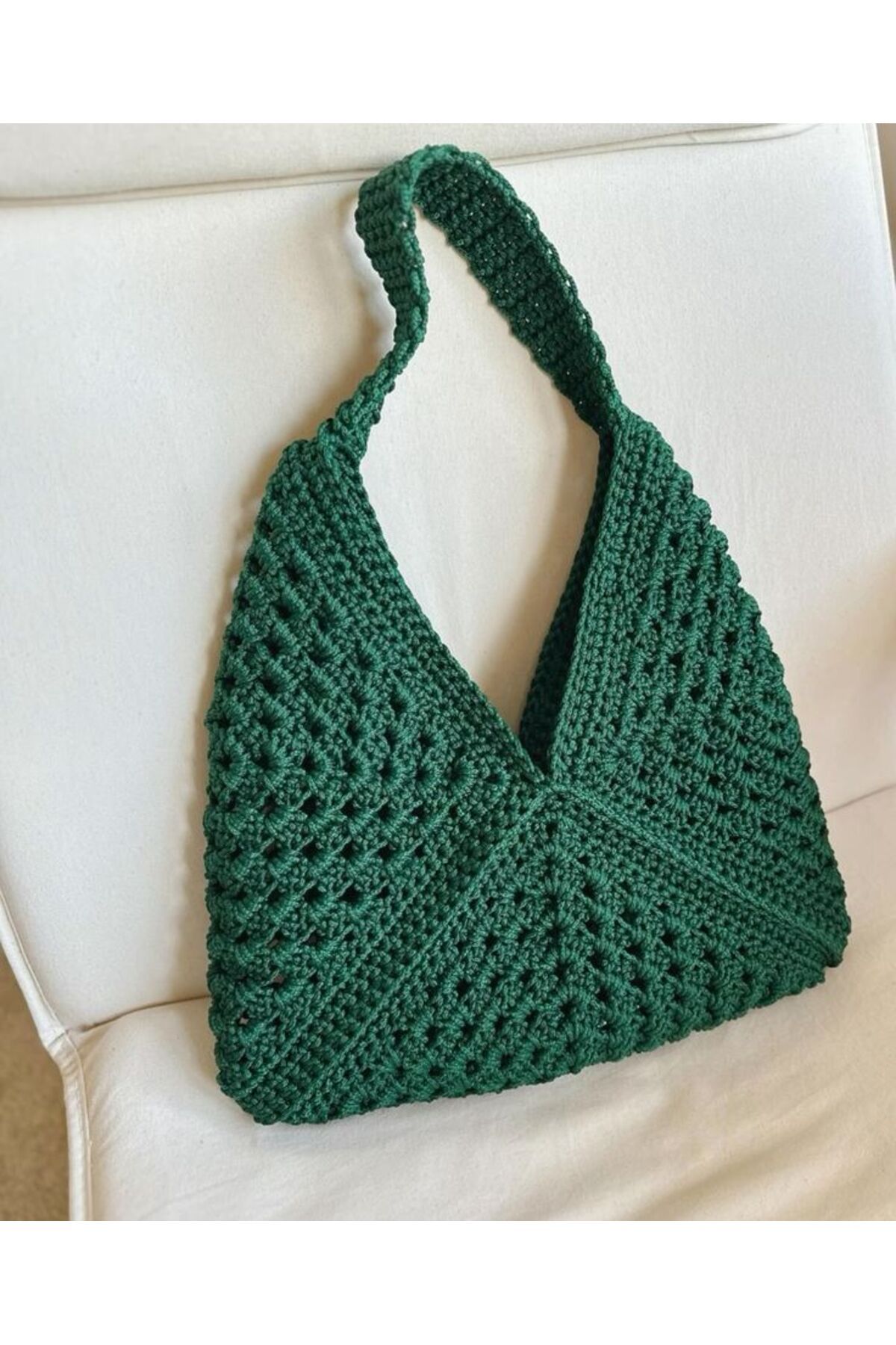 MUBE COTTON ÇİÇEK DETAYLI EL ÖRGÜSÜ