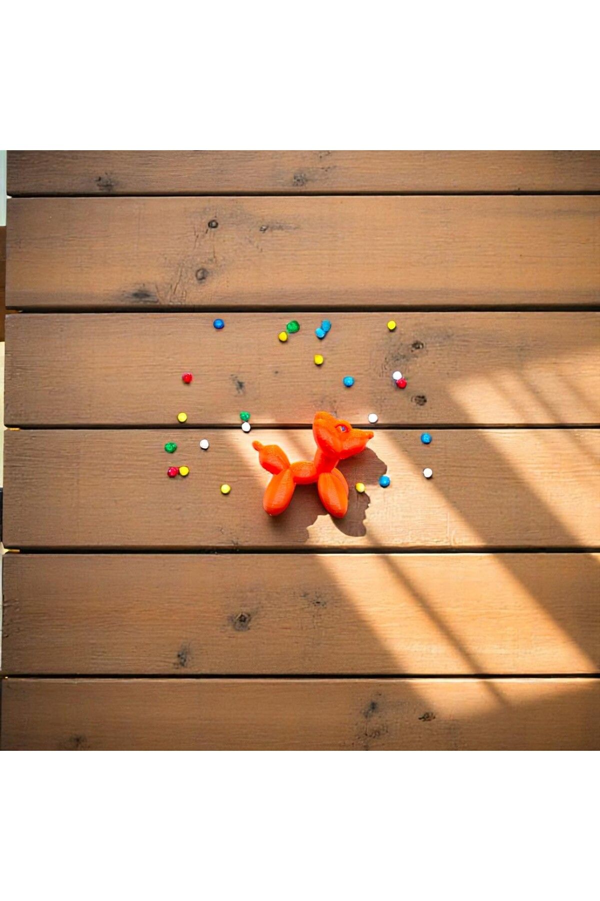 krh 3d print Turuncu Balon Köpek Figürü
