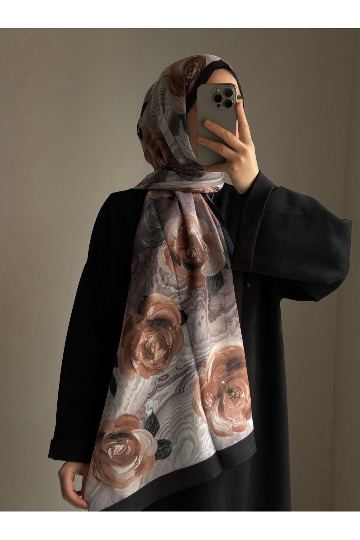lune ROSE SOFT ŞAL -Kahve