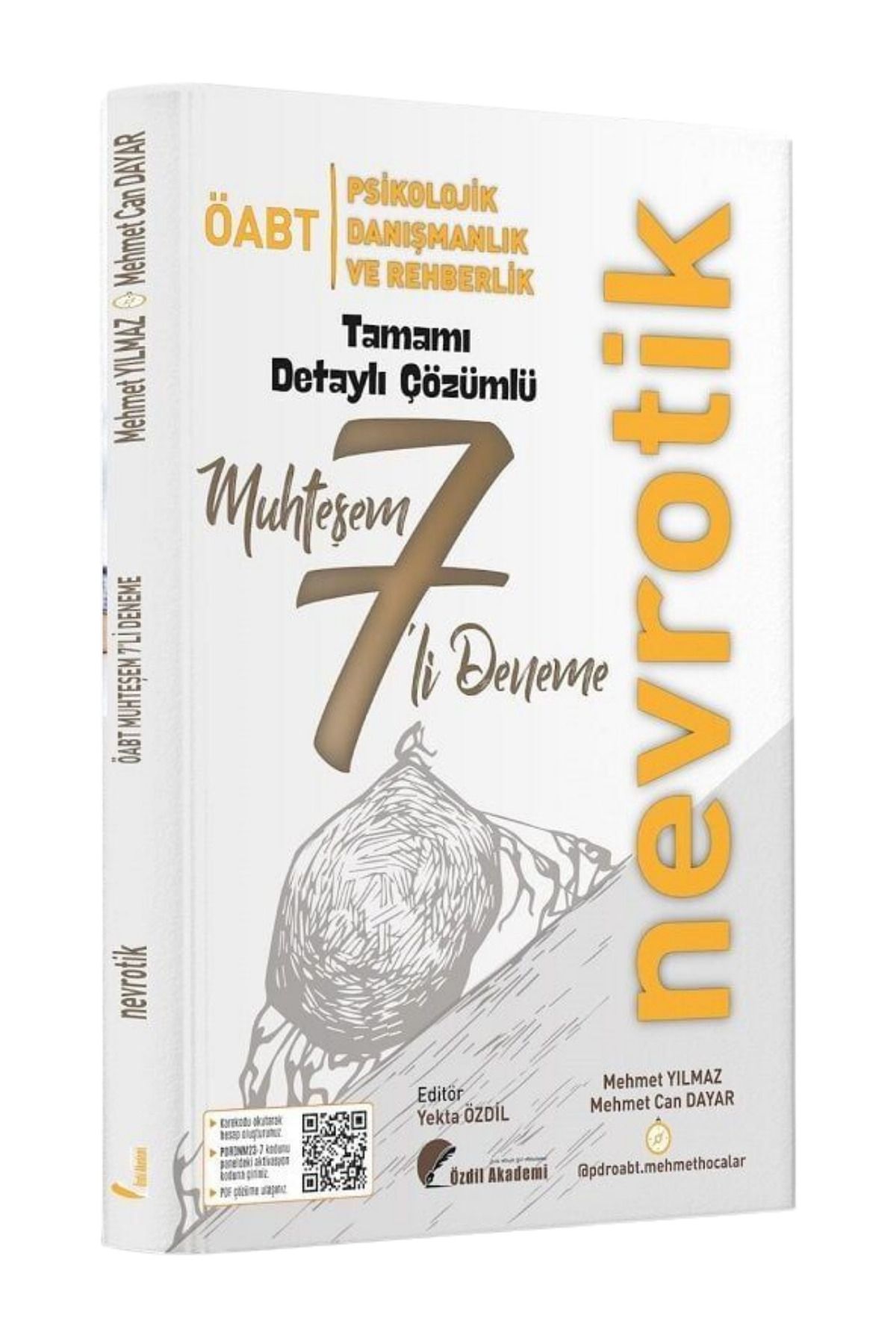 Özdil Akademi Yayınları ÖABT Psikolojik Danışmanlık ve Rehberlik Nevrotik Tamamı Detaylı Çözümlü 7 Muhteşem Deneme