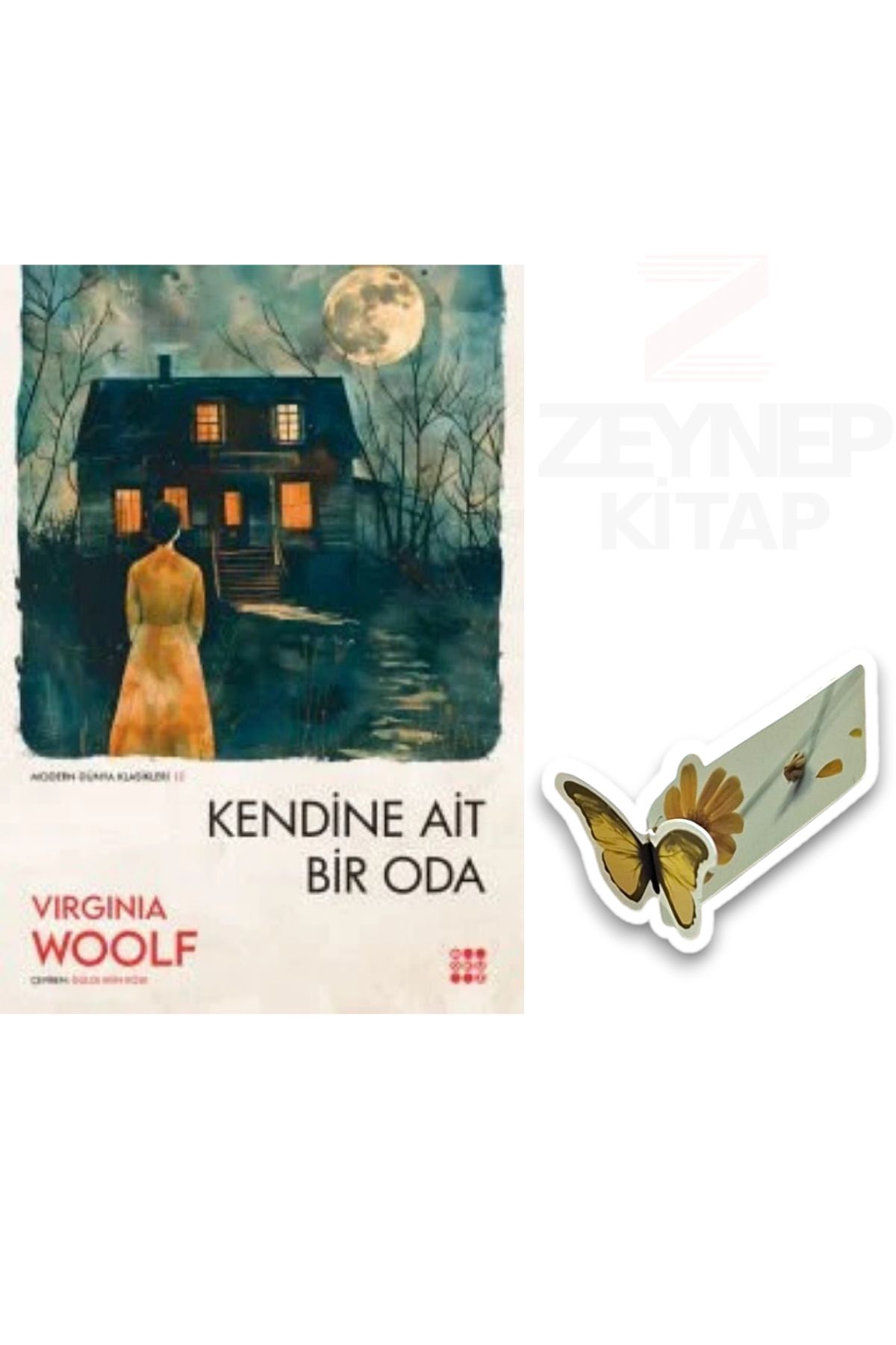 Dokuz Yayınları Kendine Ait Bir Oda - Virgina Woolf(Özel Tasarım Kelebek Ayraç Hediye)