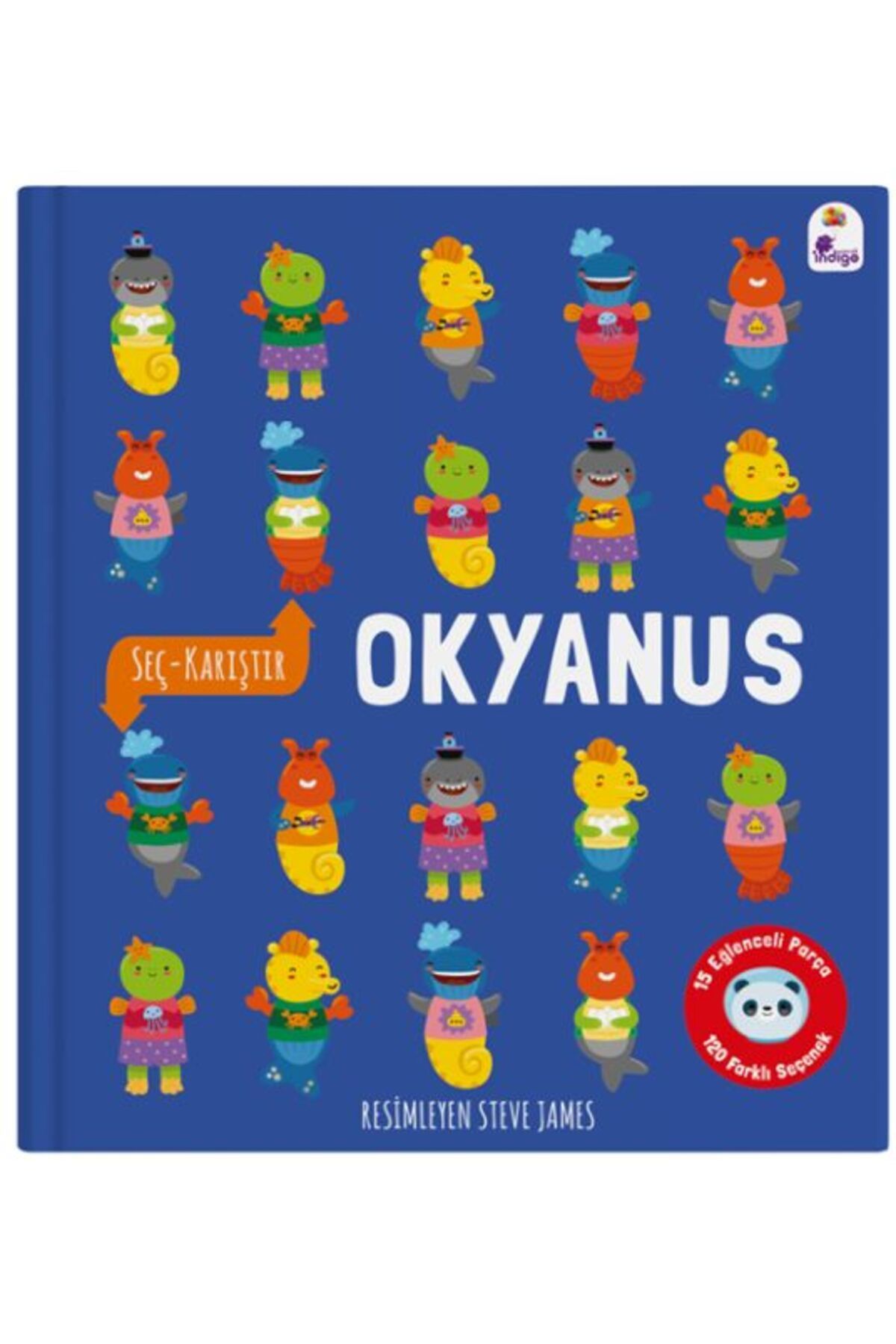 İndigo Kitap Seç – Karıştır : Okyanus (15 Eğlenceli Parça, 120 Farklı Seçenek)
