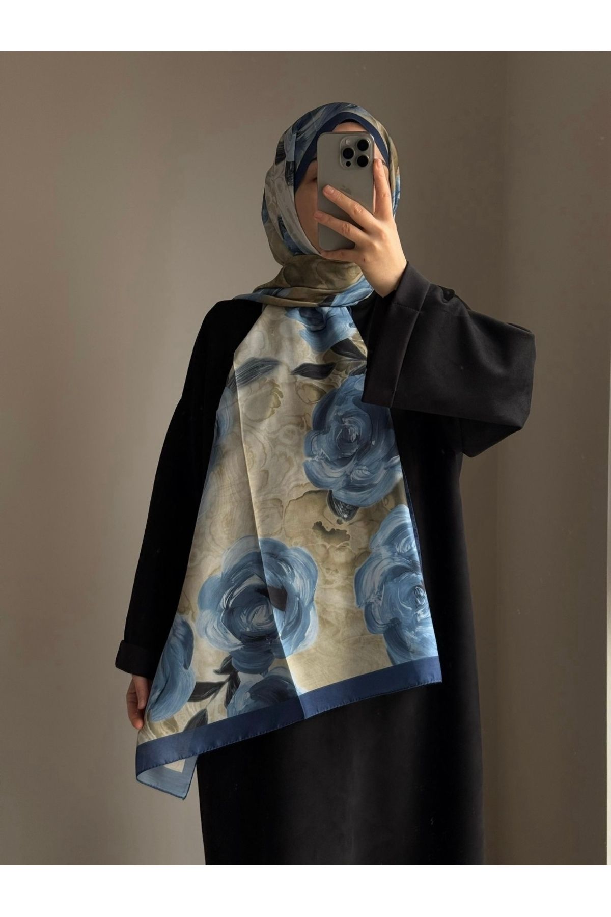 lune ROSE SOFT ŞAL - mavi