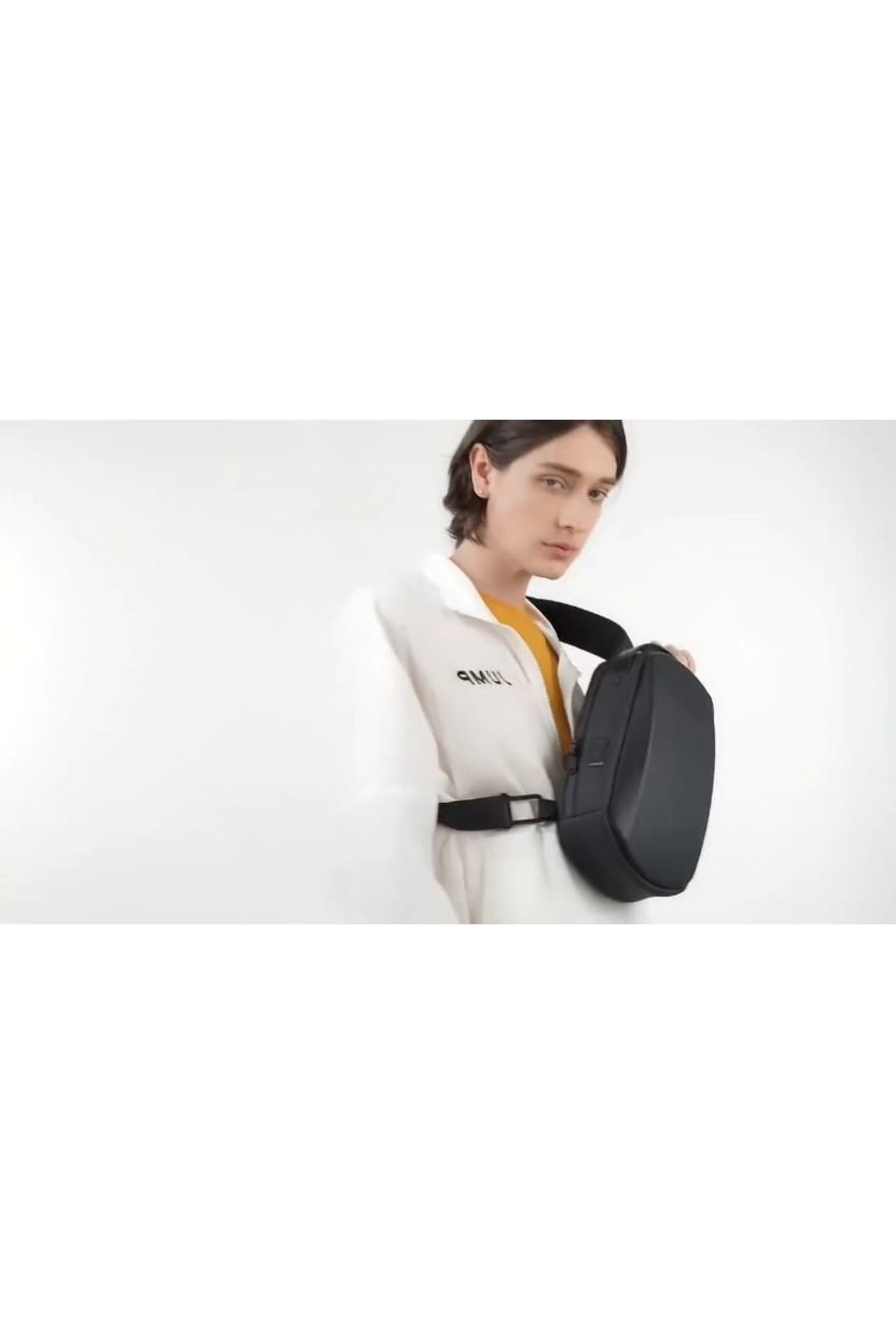 Newish Polo-Newish Polo Cross Shell Backpack - Body Bag with Single Back Strap USB and Headphone Output - Uziko 2406 4