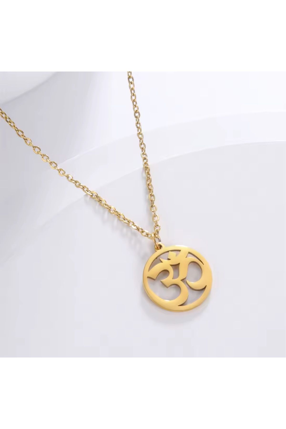 N!da Jewelry 925 Ayar Gümüş Om Sembolü Kolye – Yoga & Meditasyon – Spiritüel Takı – Unisex