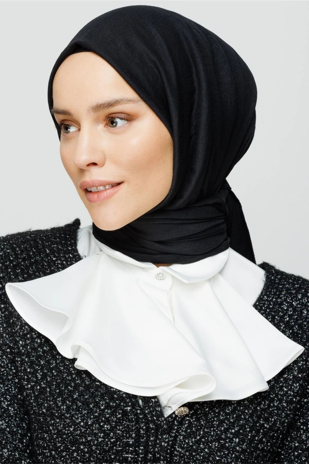 MENESSA Pamuk Soft Şal Siyah