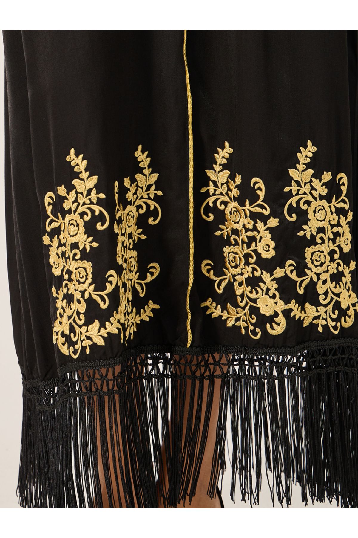 Take Two By Styli-Maxi Embroidered Jalabiya with Tassels 4