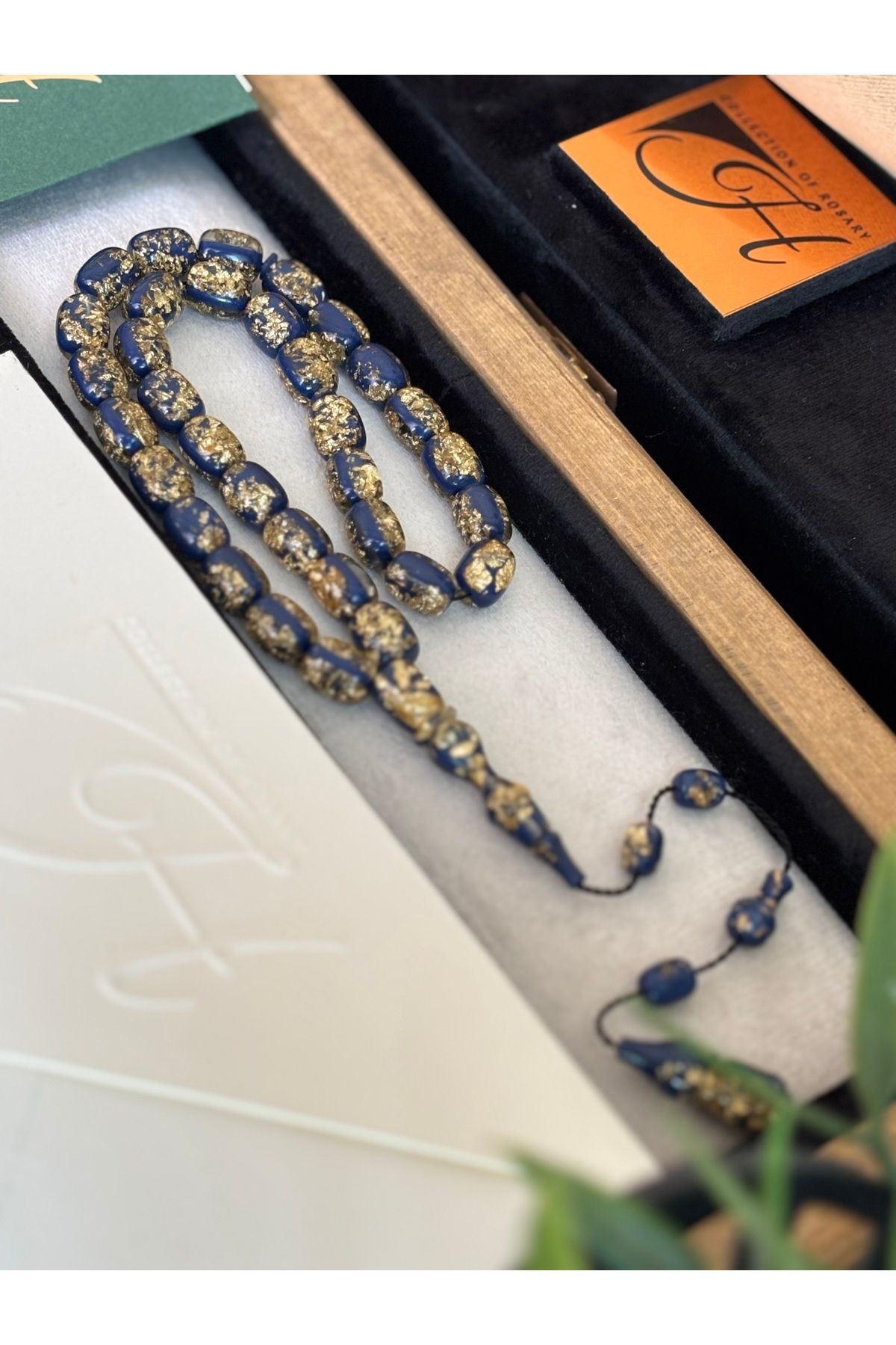 COLLECTION OF ROSARY ÇİFT SERTİFİKALI 24 AYAR YOĞUN ALTIN PARÇACIKLI SİSTEM TAKIMLI TESBİH