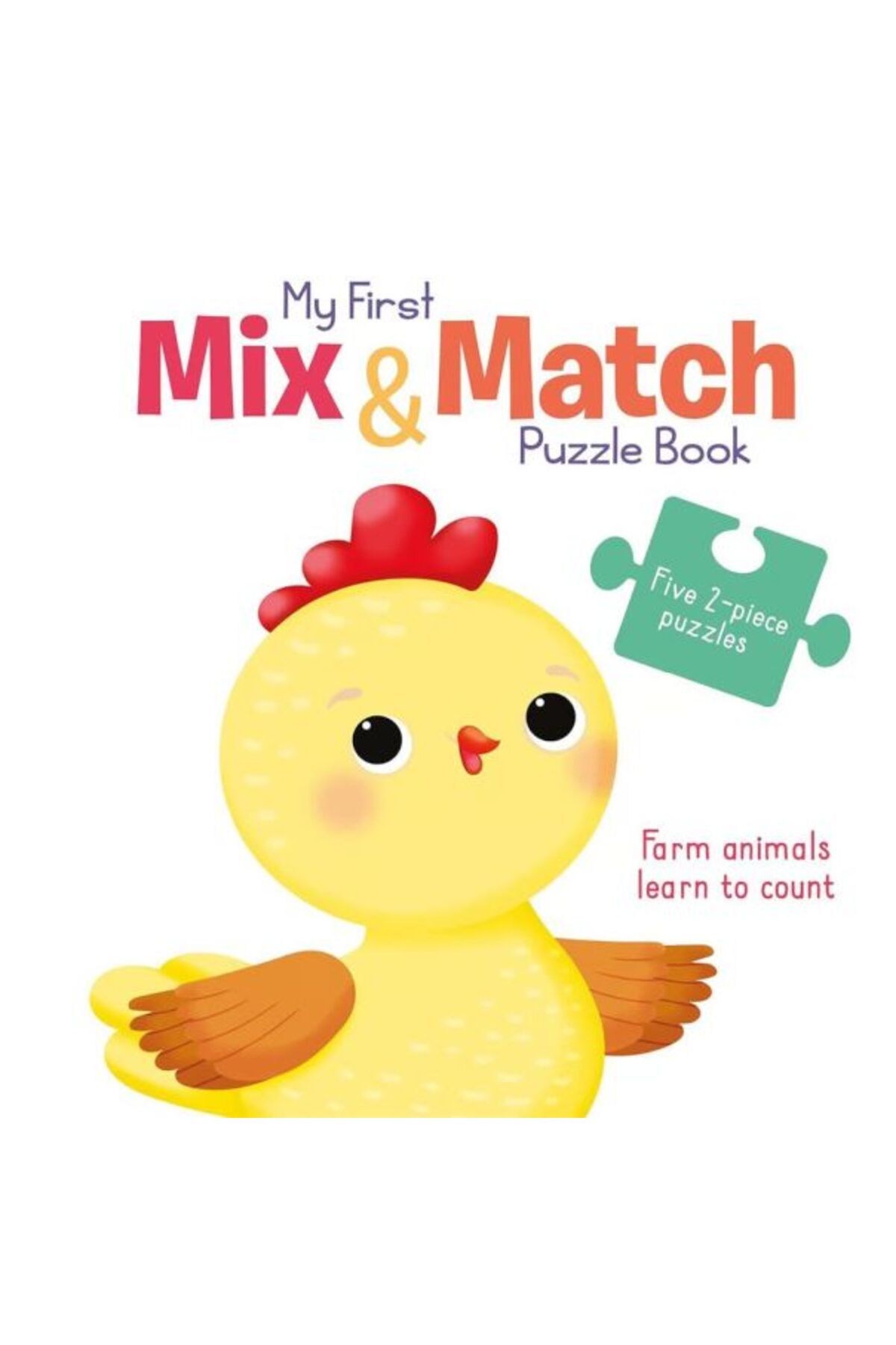 Yoyo Books My First Mix & Match Puzzle Book: Farm Animals Learn to Count