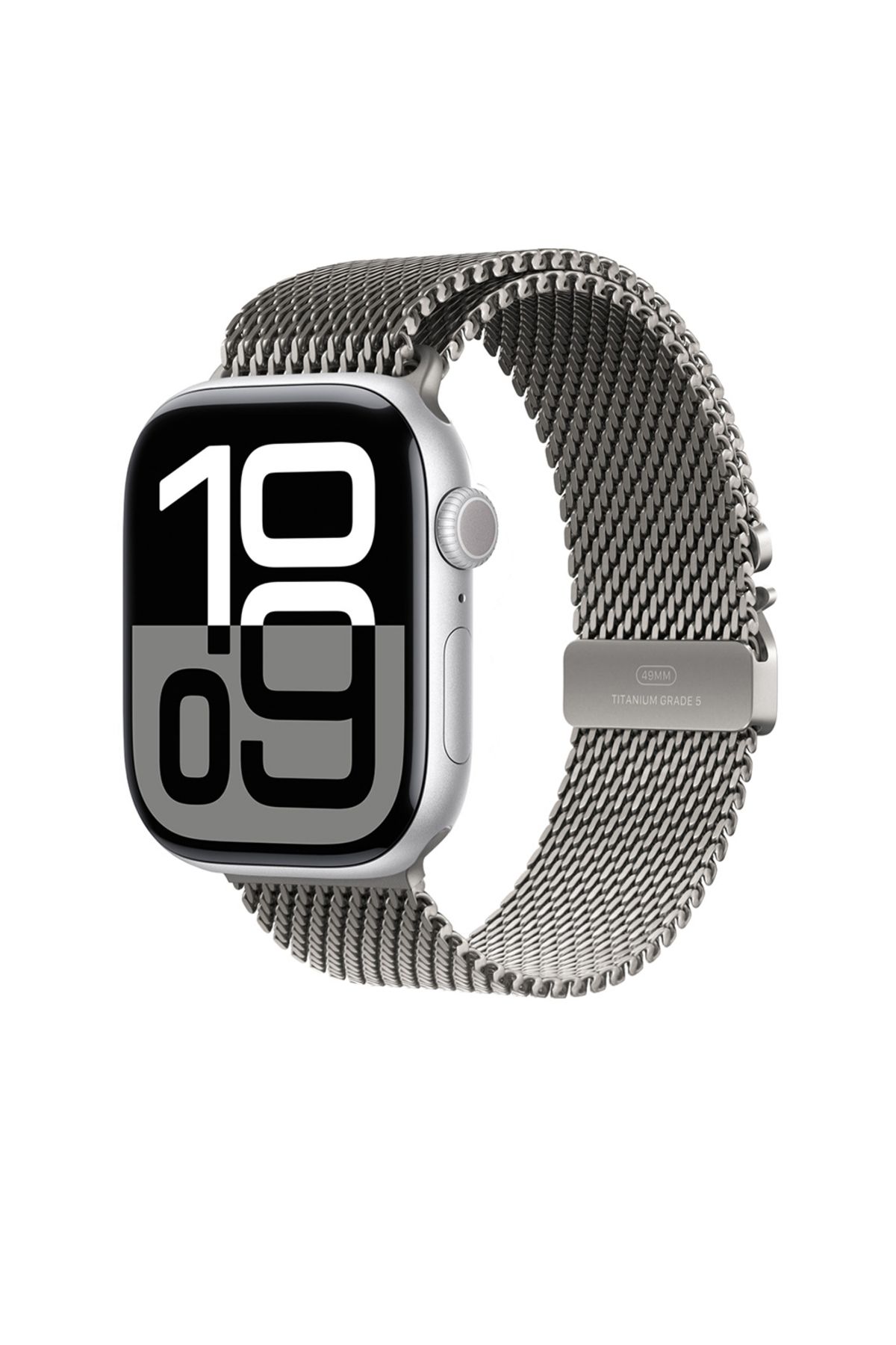 Başkenttekno Apple Watch 10 46mm KRD-100 Titanyum Hasır Kordon