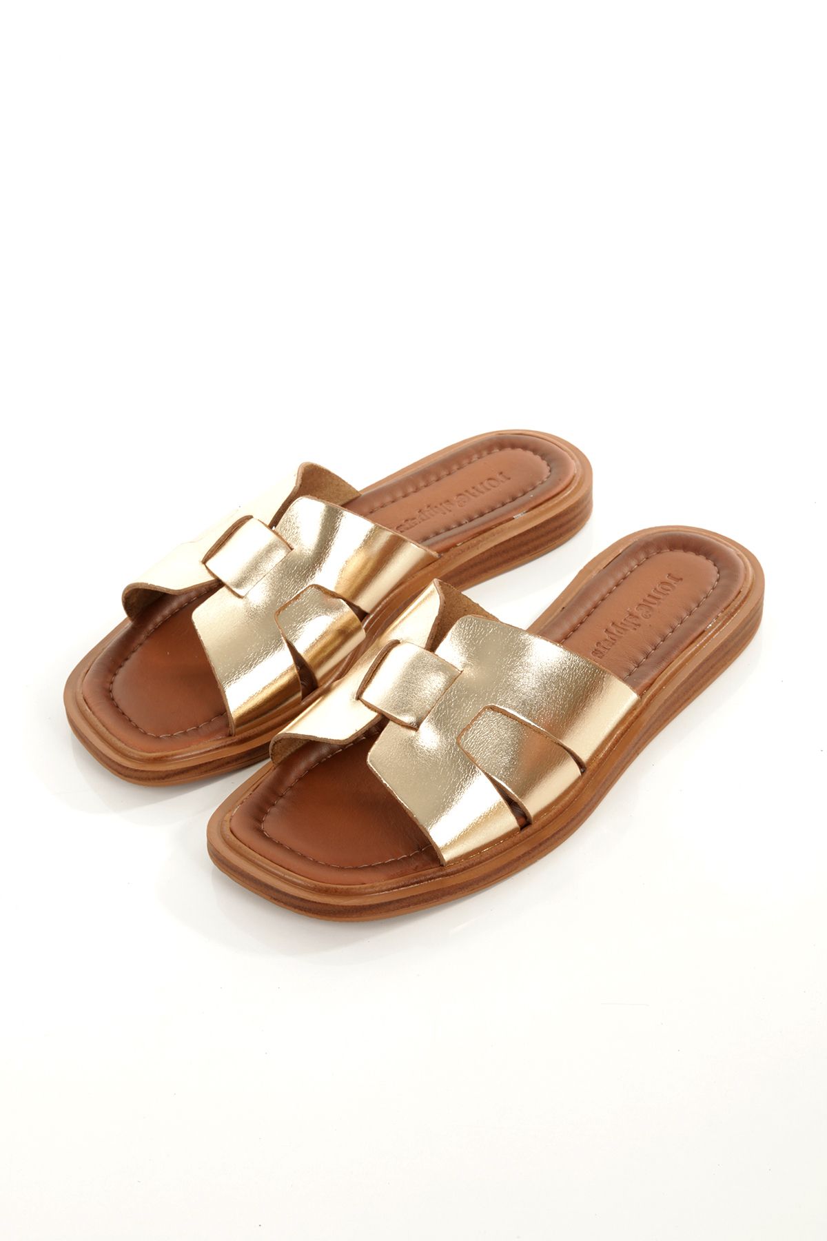 Rome Slippers RT-260022 HAKİKİ DERİ KADIN GÜNLÜK TERLİK