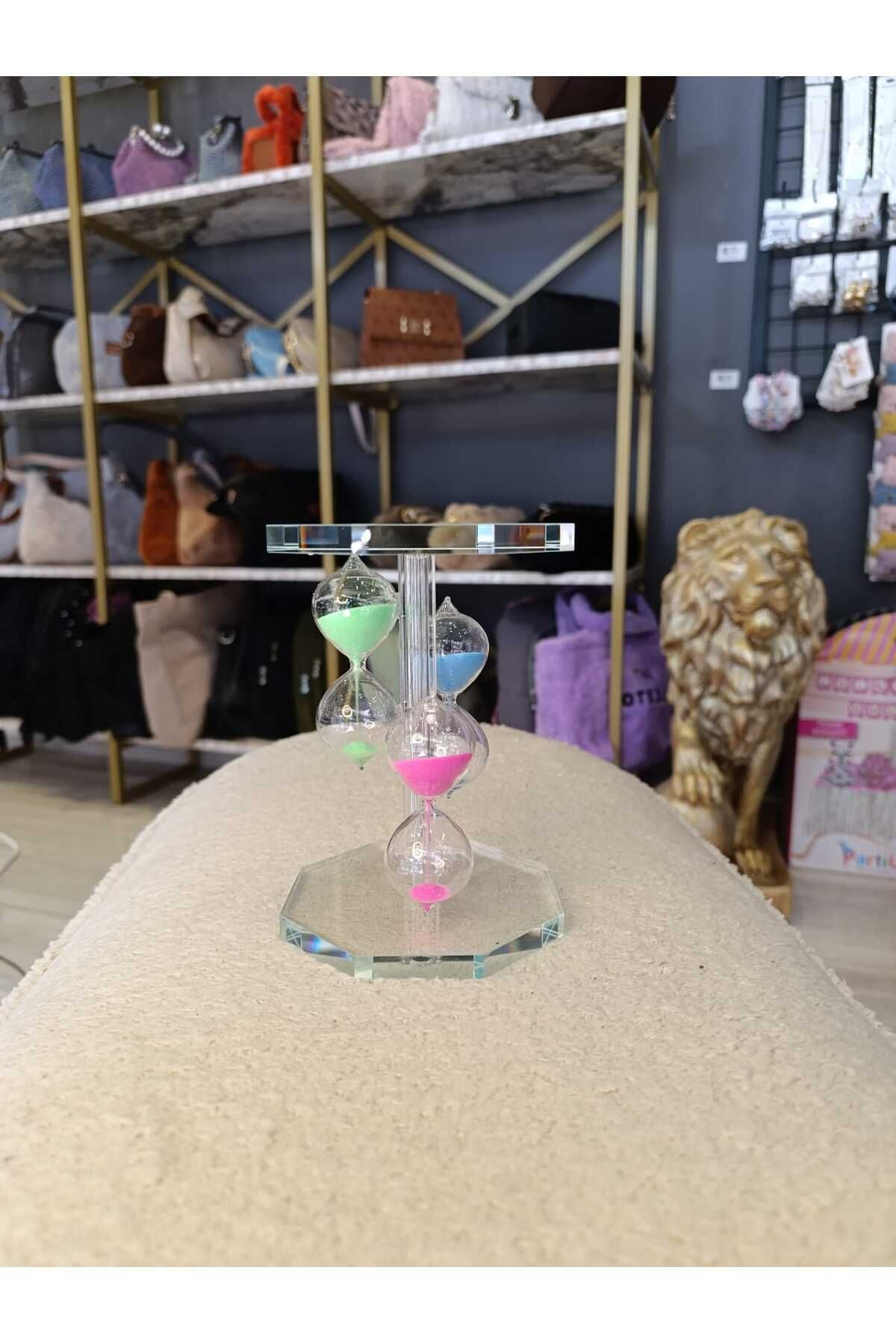 Hane ✨ Göz Alıcı Dekoratif Renkli Cam Kum Saati: Ev & Ofis İçin Modern Şıklık, Eşsiz Hediye Seçeneği! ✨