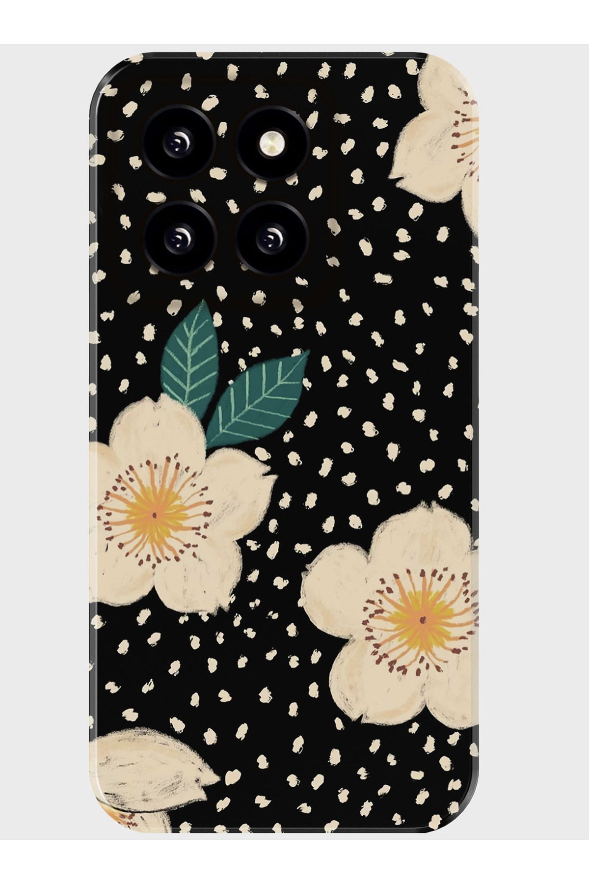 Activist Reeder S71 Kılıf Kamera Korumalı Baskılı Silikon Kapak - blackfloral