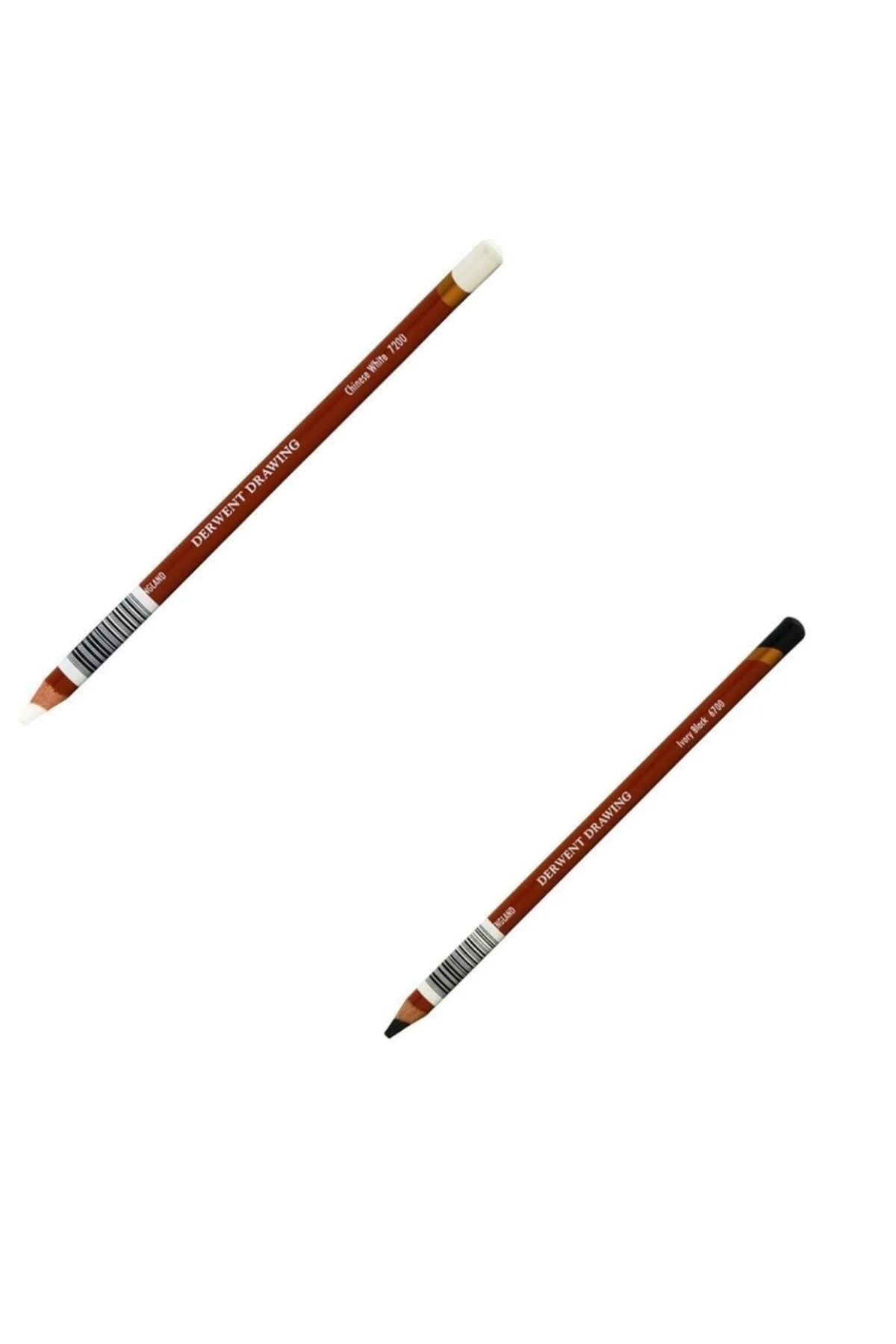 MASTRO Derwent Drawing Yağlı Pastel Kalem Siyah Ve Beyaz 2'li