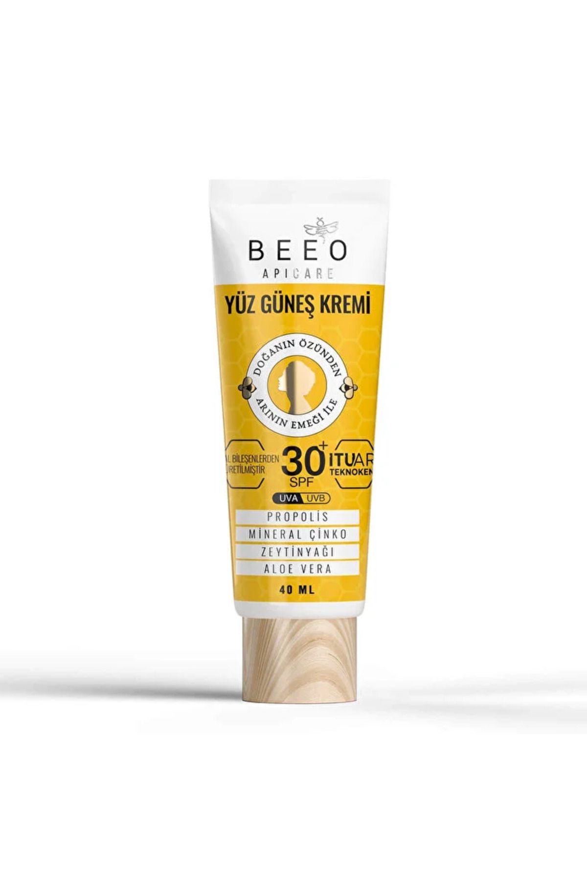 BEEORGANIC Güneş Kremi Yüz SPF 50+ - - 40 ml