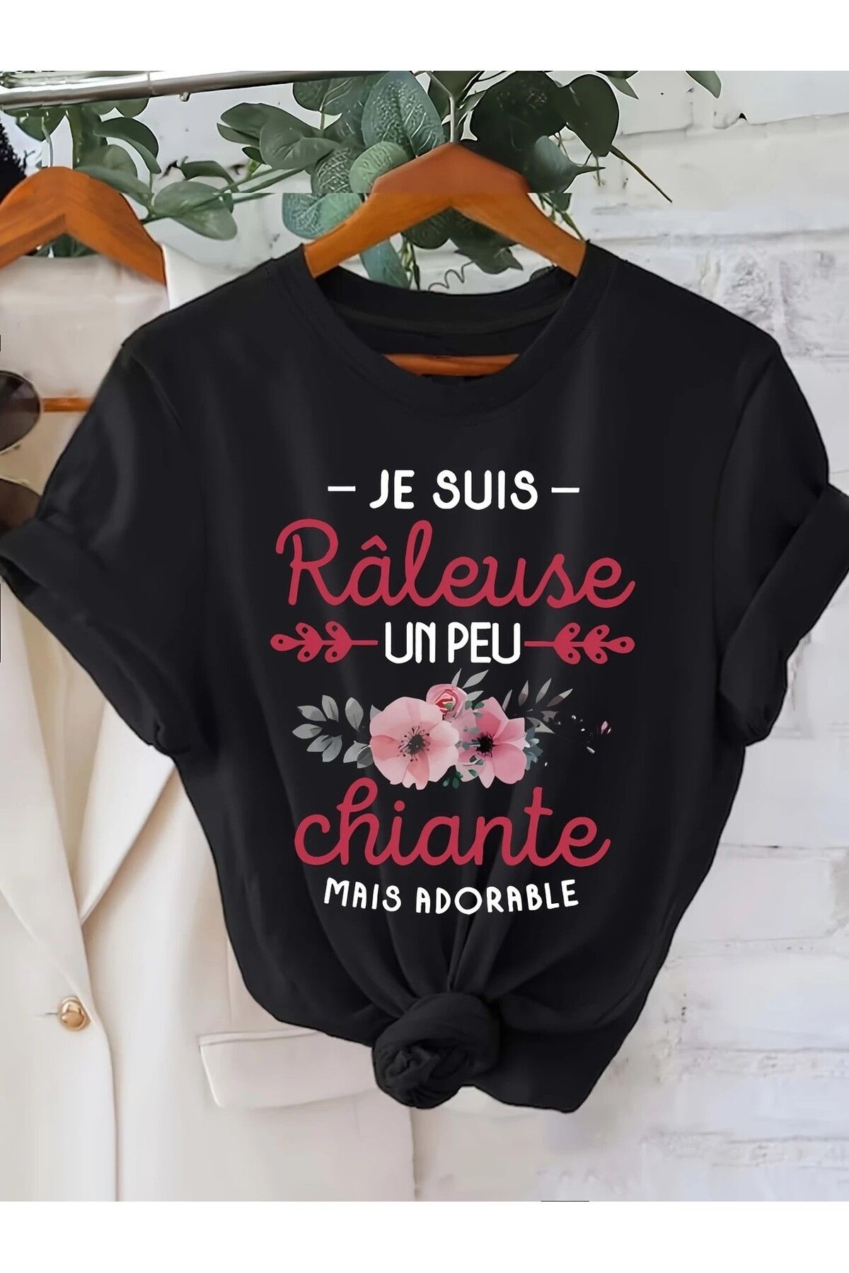 LEIVOR Je suis raleuse Baskılı Kadın T-shirt