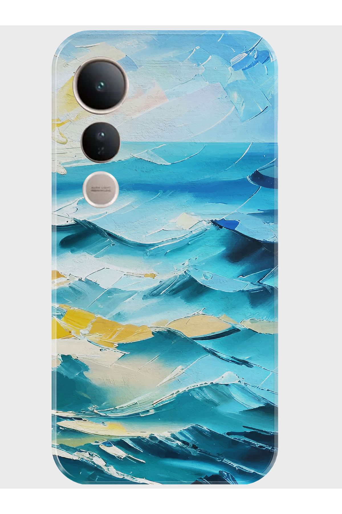 Activist Vivo V50 Lite Kılıf Kamera Korumalı Baskılı Silikon Kapak - yağlıboyaokyanus