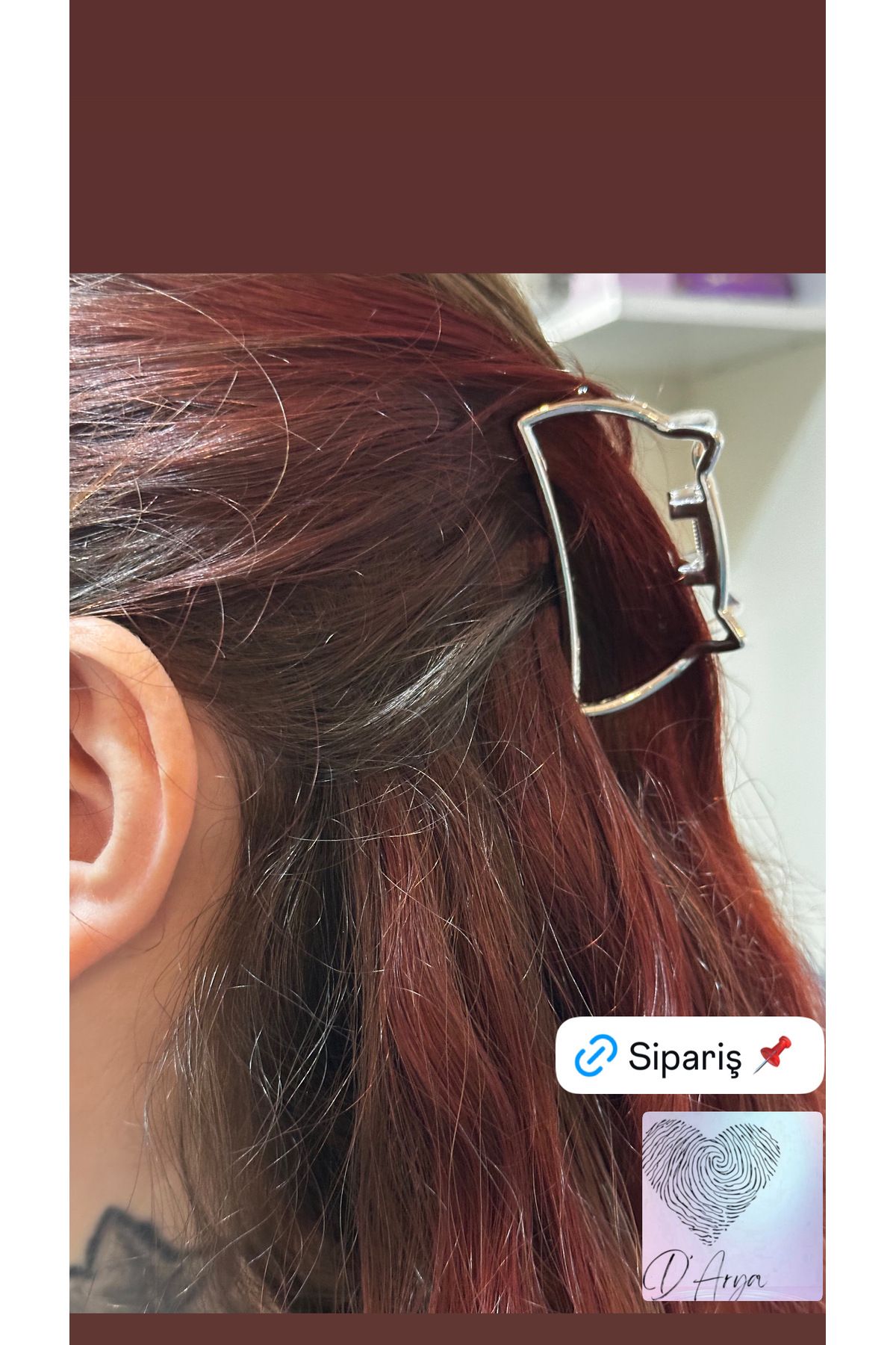 Darya DD293 Gümüş Renk Kedi Saç Tokası