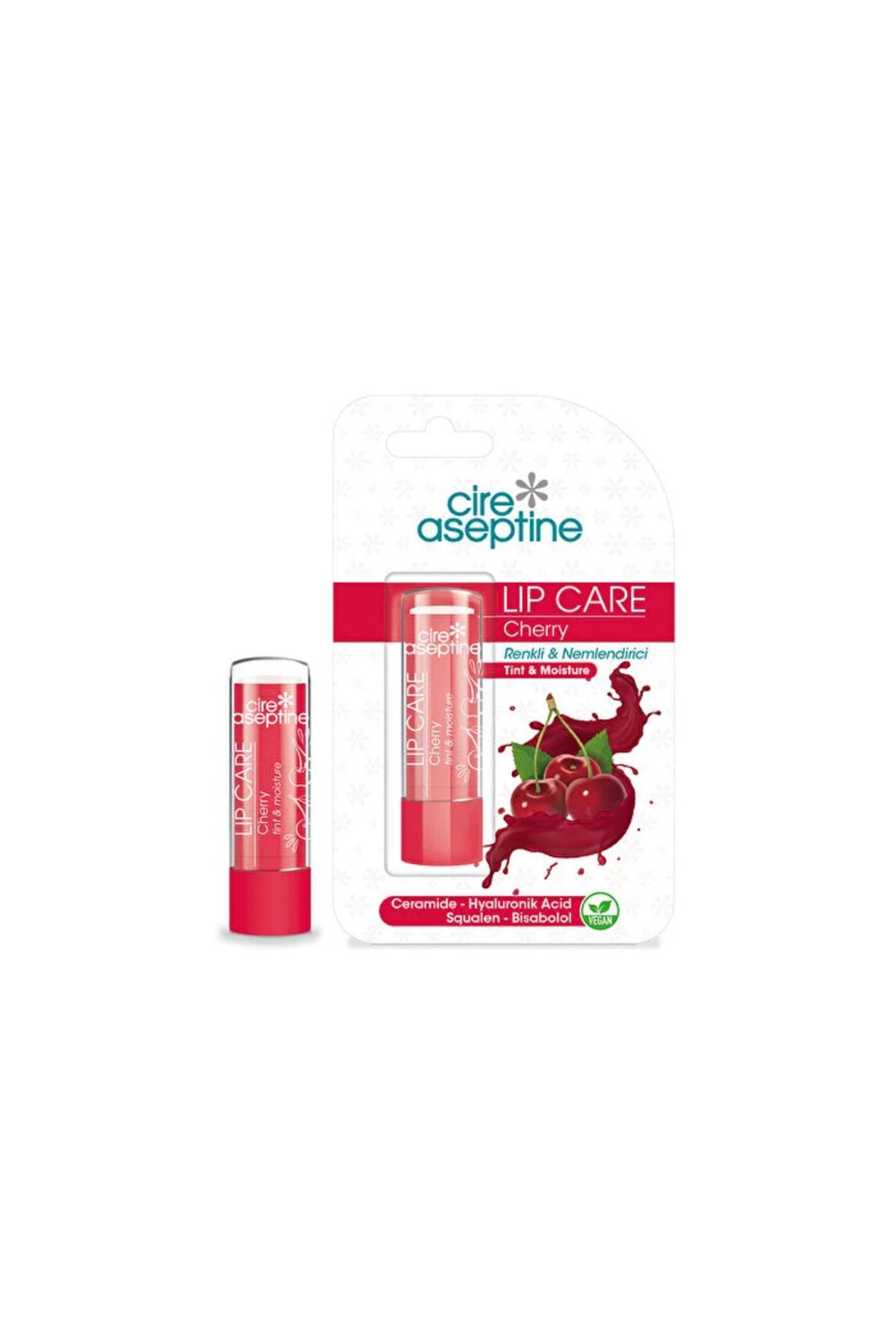 CIRE ASEPTINE Renkli Dudak Bakım Kremi - Cherry - 1 Adet