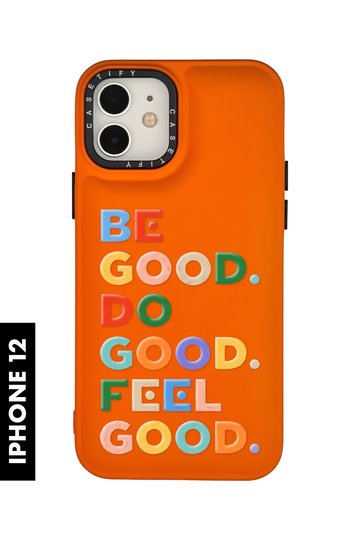 mooodcase iPhone 12 / 12 Pro Uyumlu Feel Good Desenli Silikonlu Pillow Kılıf