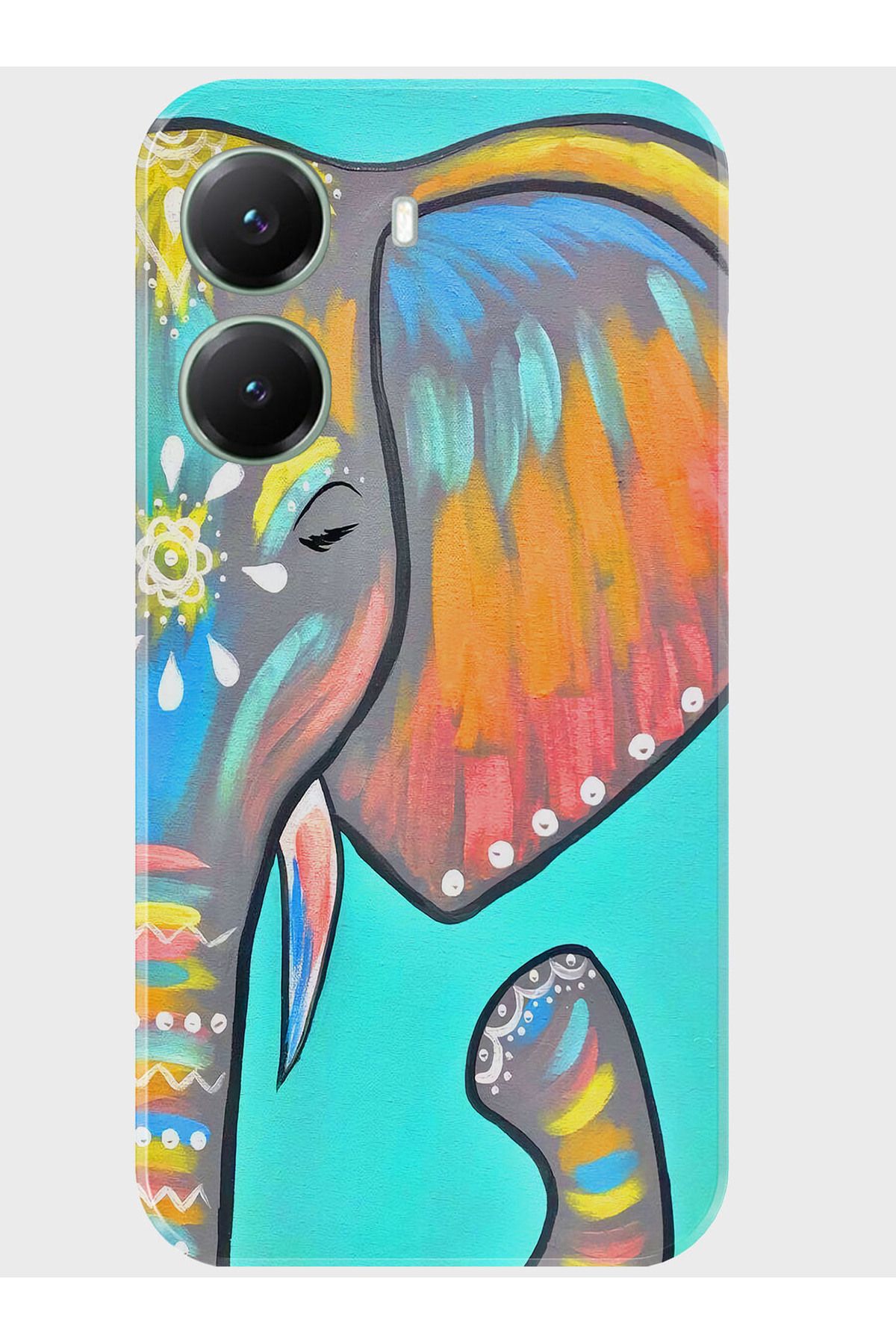Activist Xiaomi Poco X7 Pro Kılıf Kamera Korumalı Baskılı Silikon Kapak - elephant
