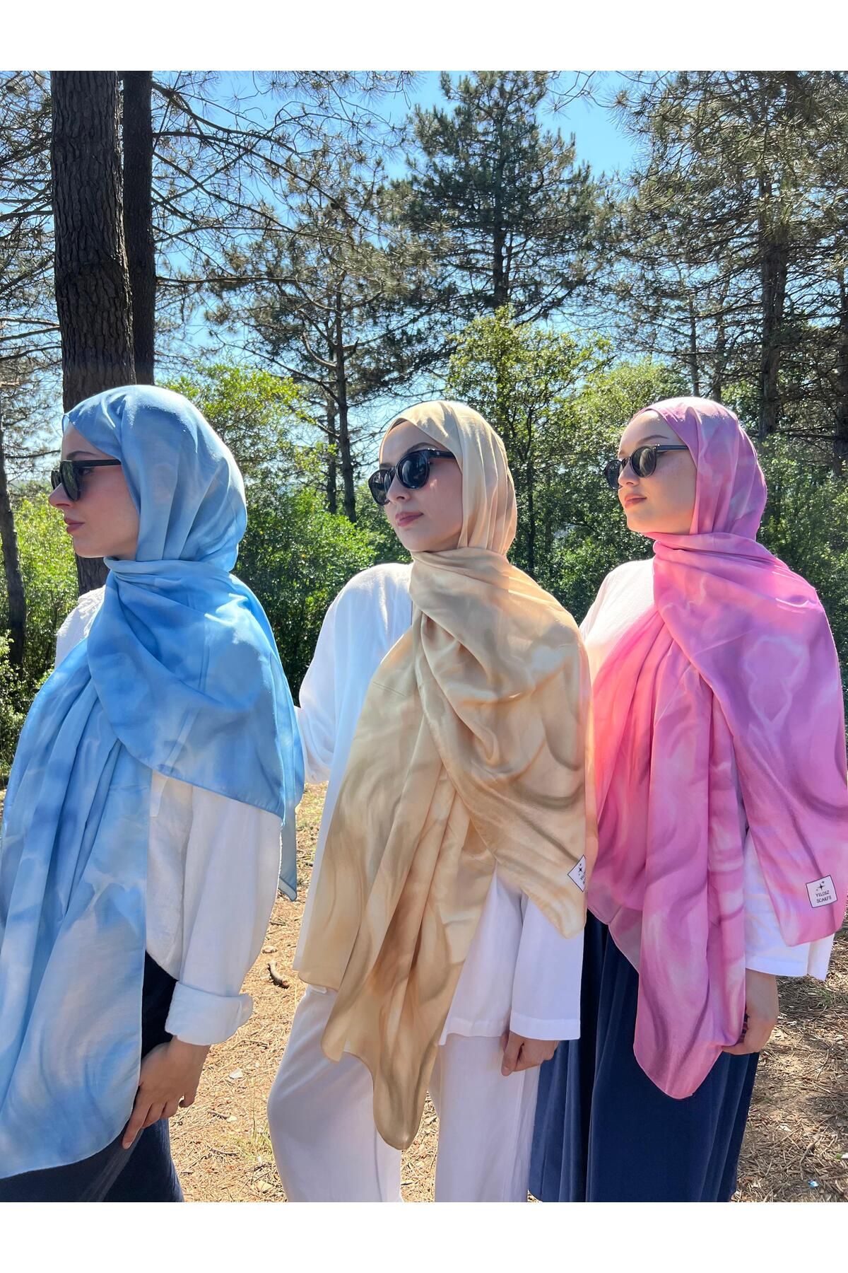 YILDIZ SCARFS Batik Desen Soft Pamuk Şal