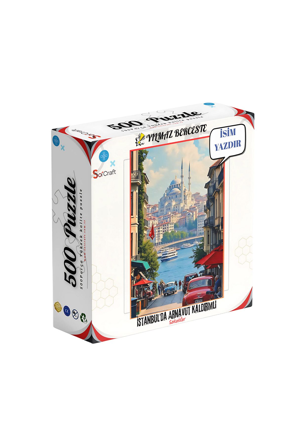 Soi Craft 500 Parça Puzzle Kutuya İsim Yazdırma